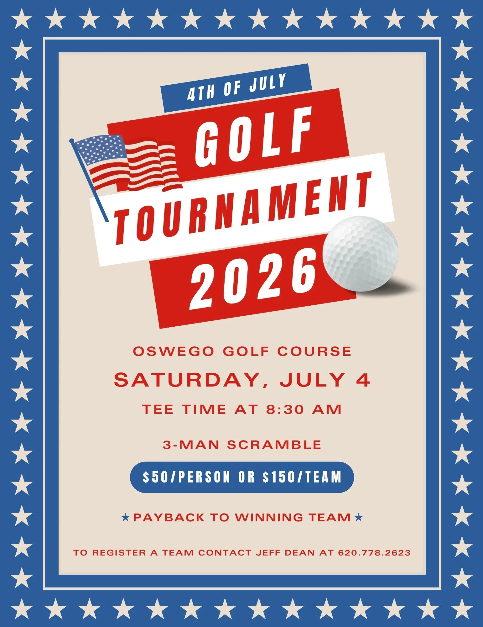 4th of July 3-Man Scramble