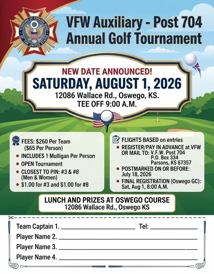 VFW Auxiliary - Post 704 Annual Tournament