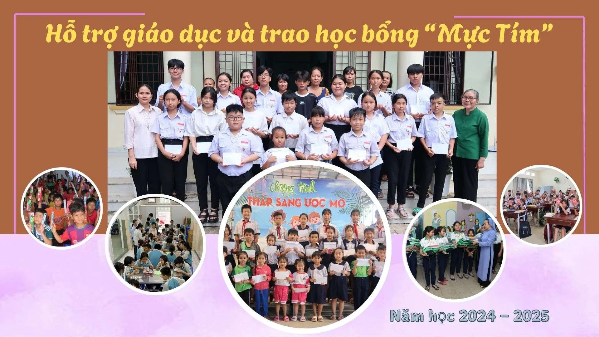 collage of images of students