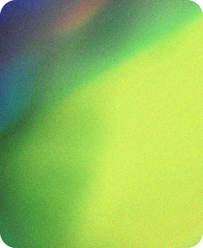 Abstract blurry gradient with shades of green, yellow, and blue.