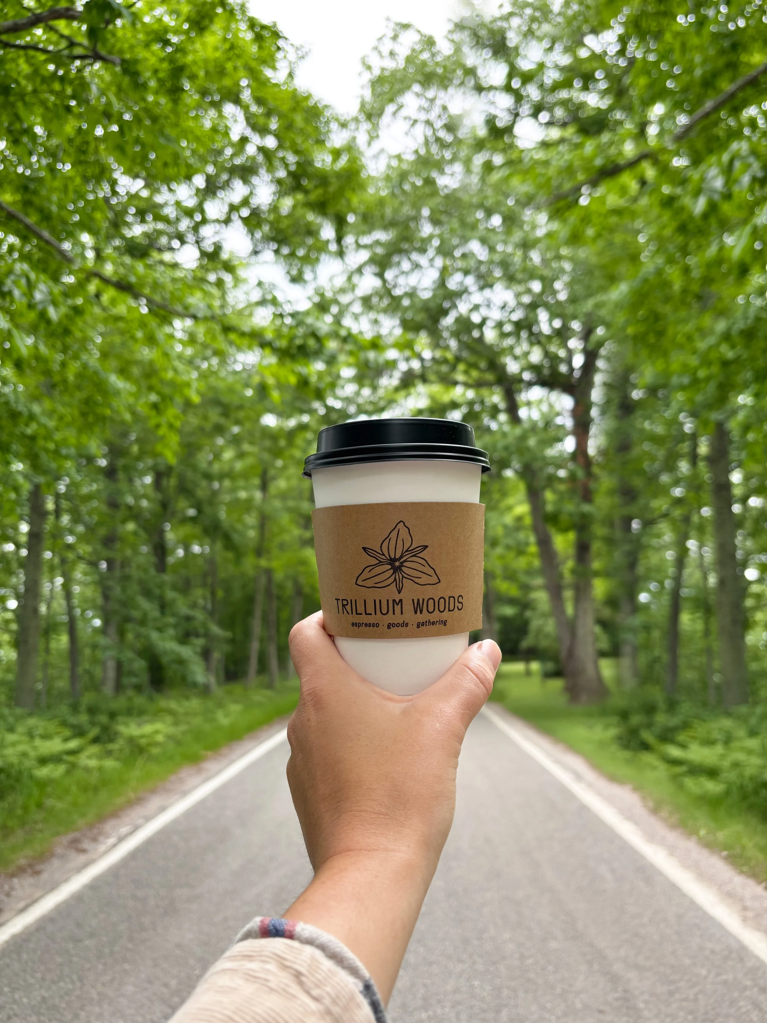 Maple Vanilla latte + Tunnel of Trees = pure bliss