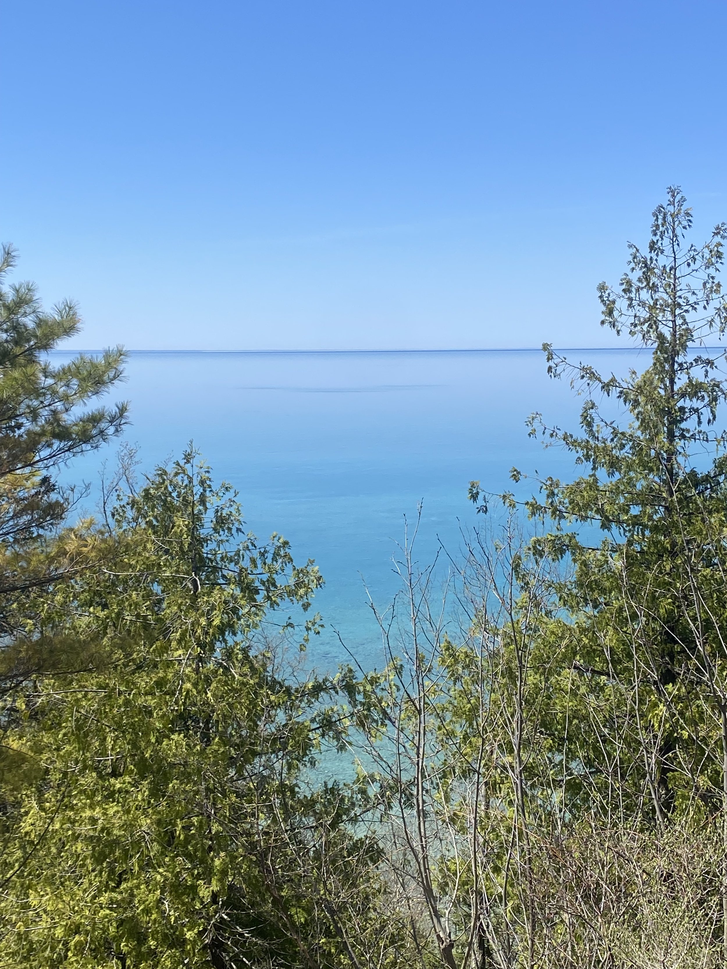 Lake views from M-119 Tunnel of Trees.