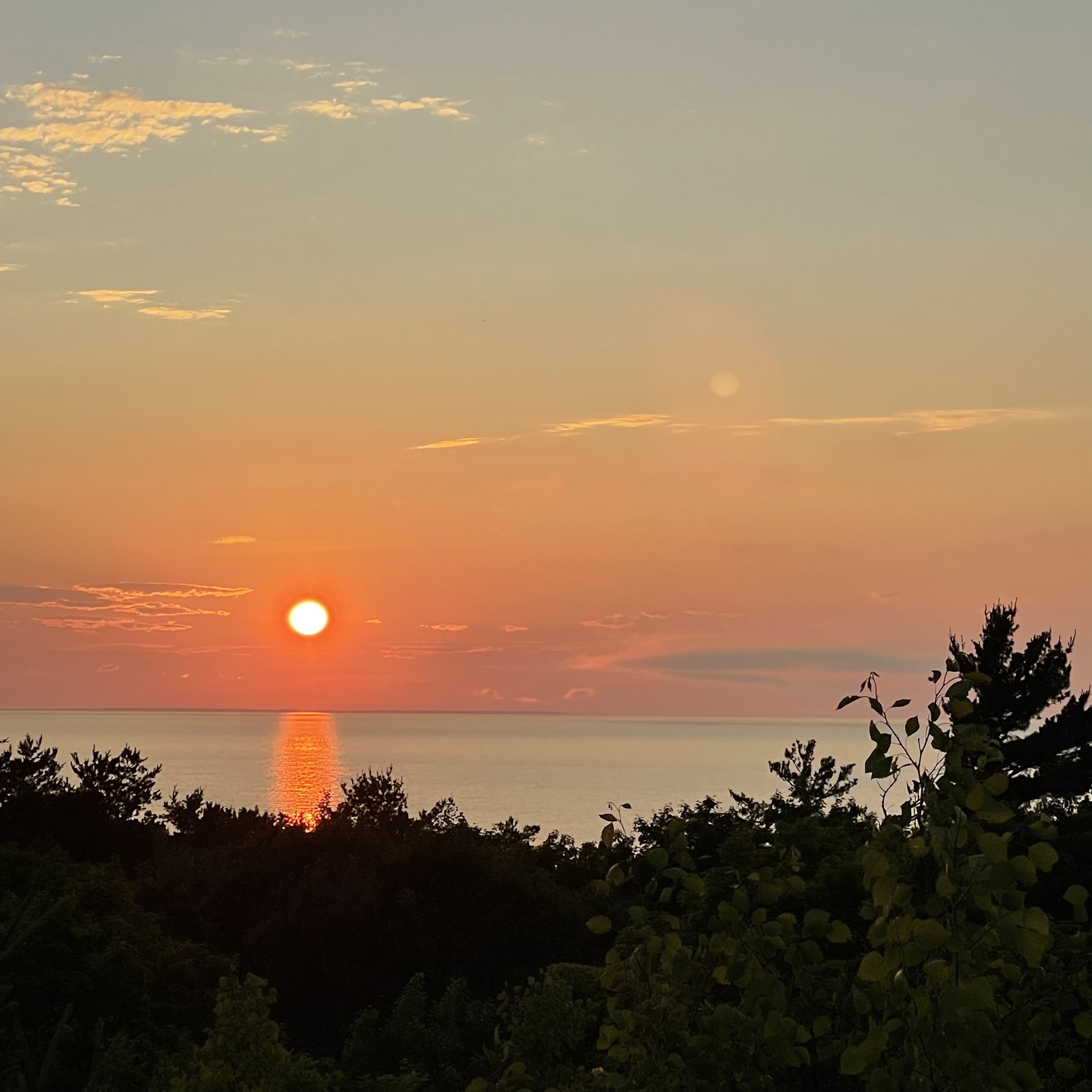 Sunset from the M-119 Tunnel of Trees.