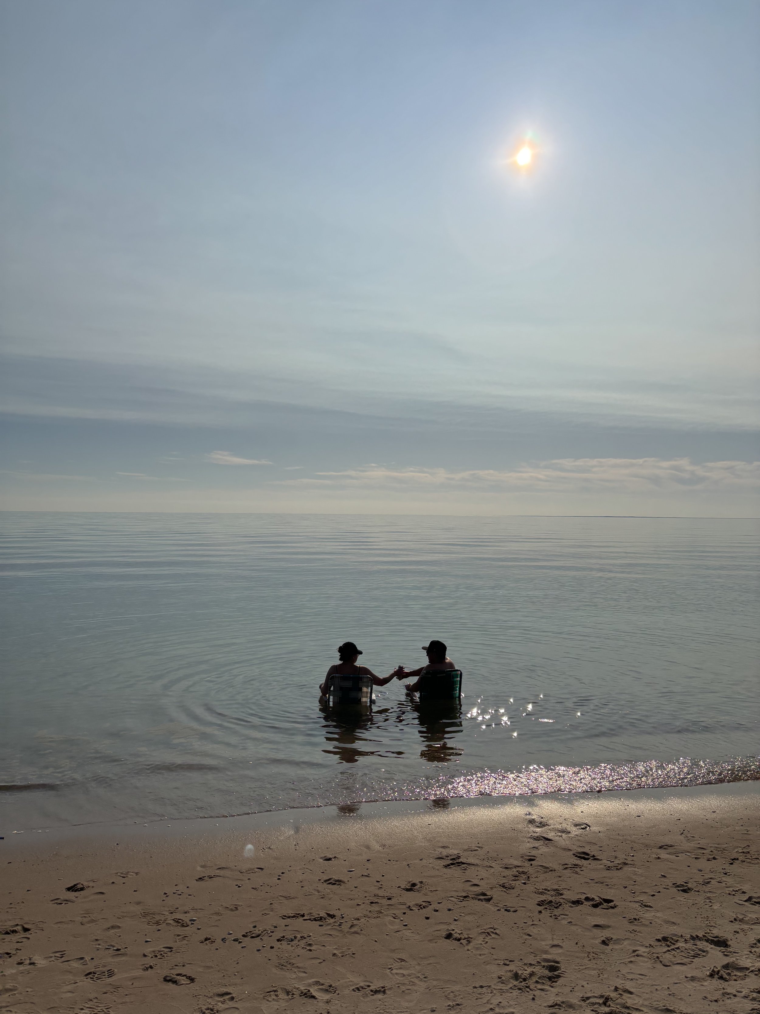 Late afternoon beach time at Readmond Township Park (3.0 mi away).