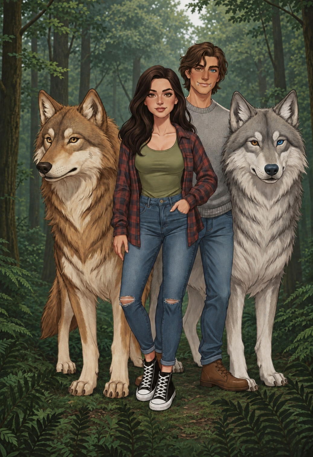 Character Art- Hazel & Caden