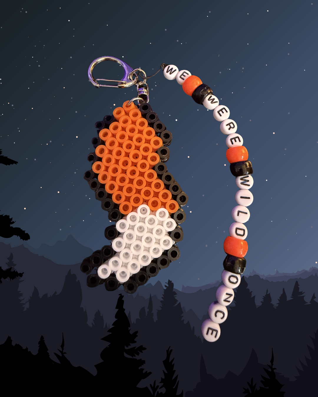 WWW1 Fox Tail Keychain