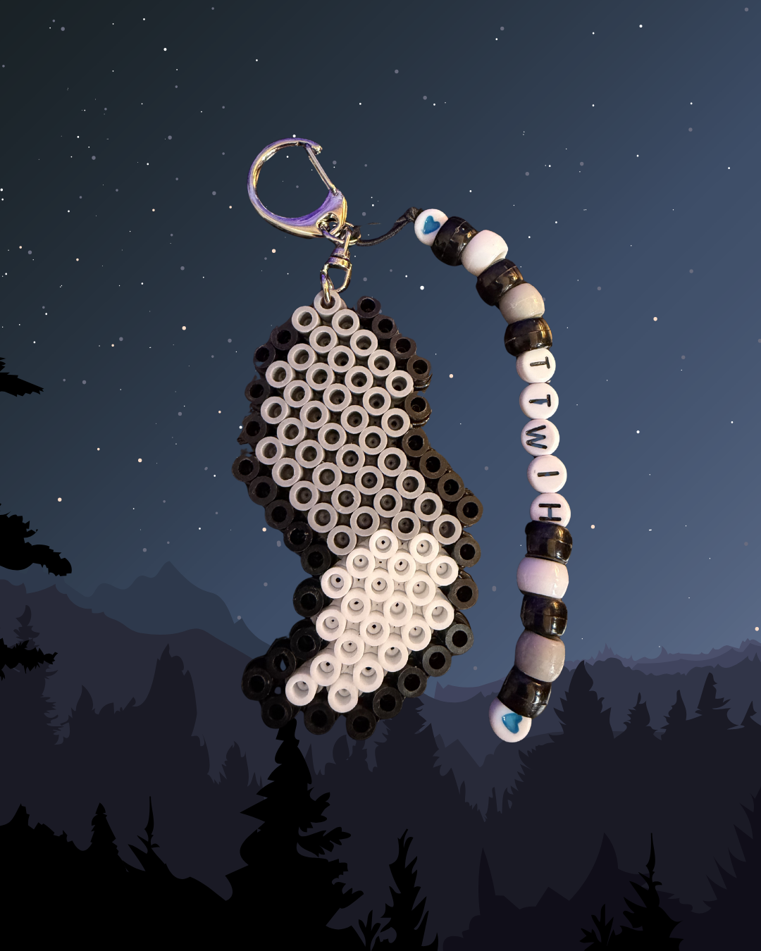 TTWIH Wolf Tail Keychain