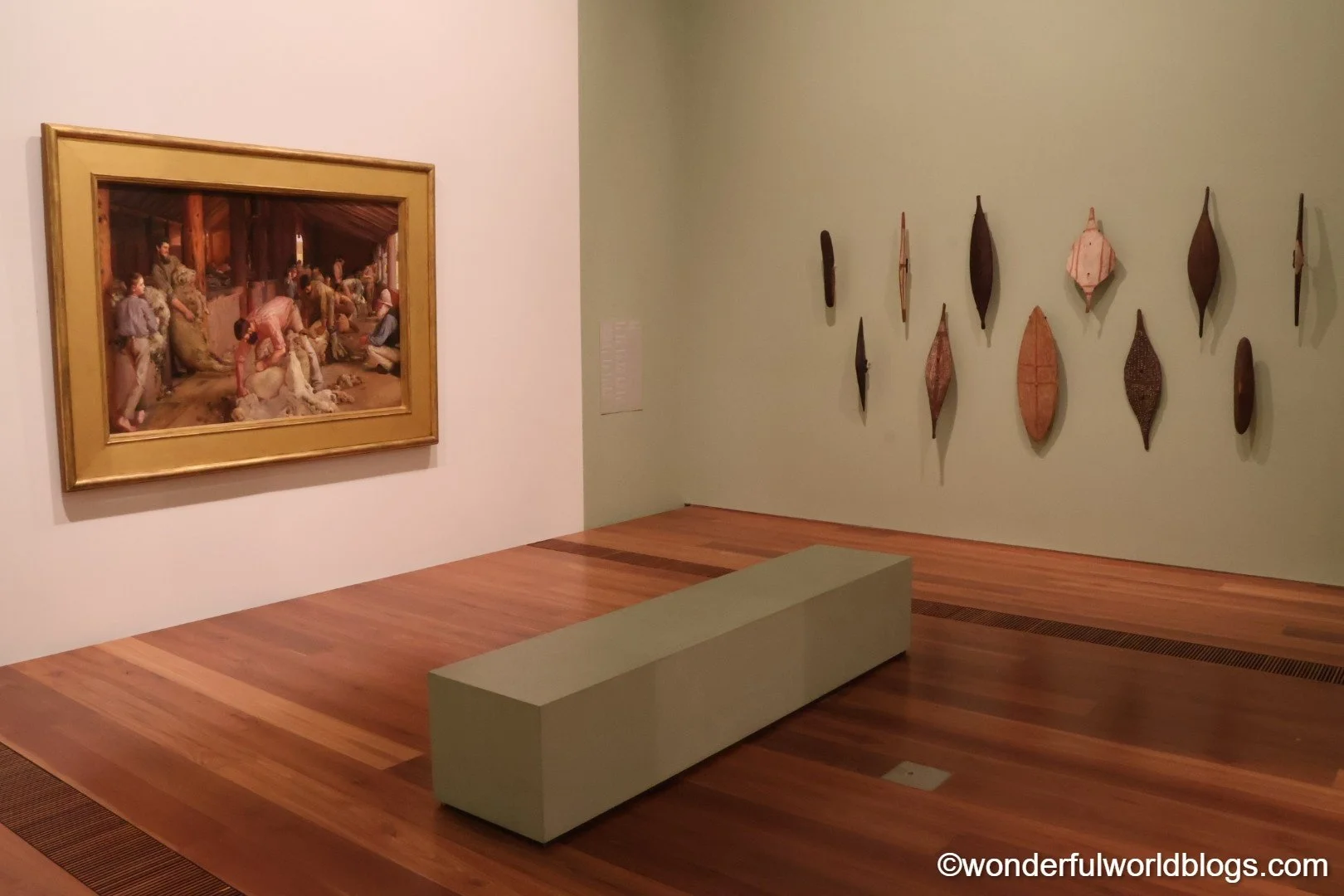 Art in National Gallery of Victoria in Melbourne Australia