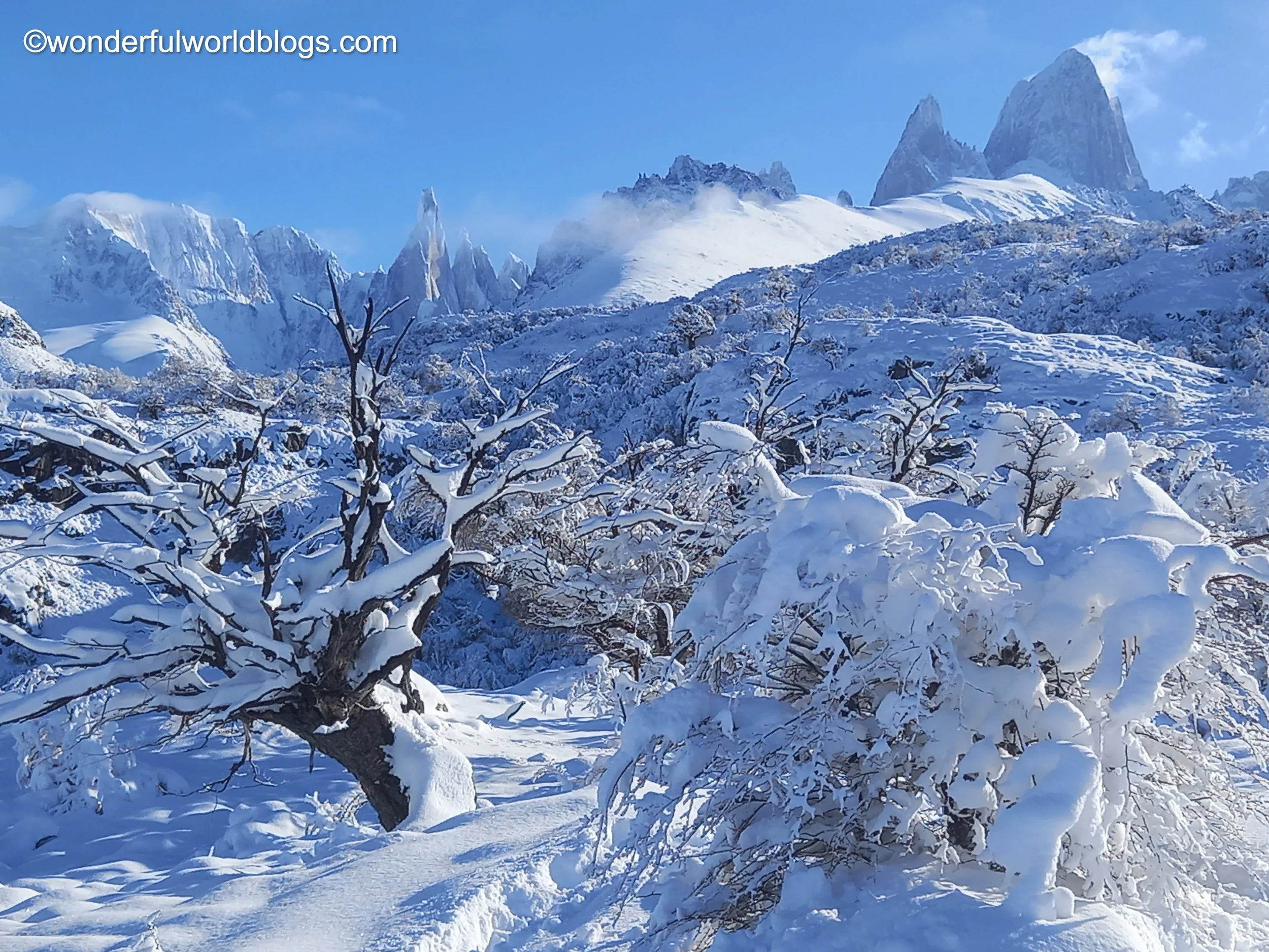 El Chaltén in winter Patagonia