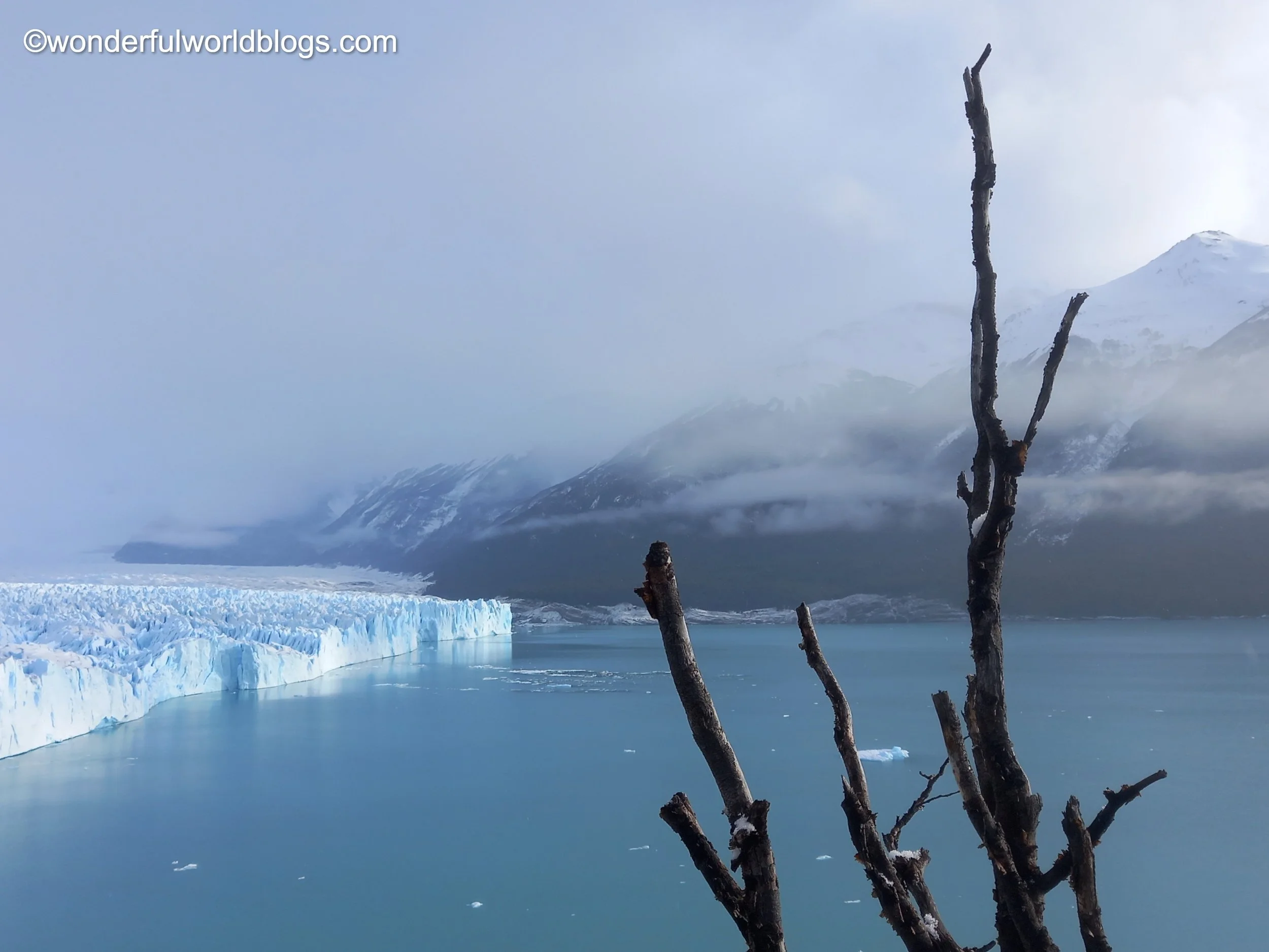 View from above Perito Moreno Glacier Patagonia