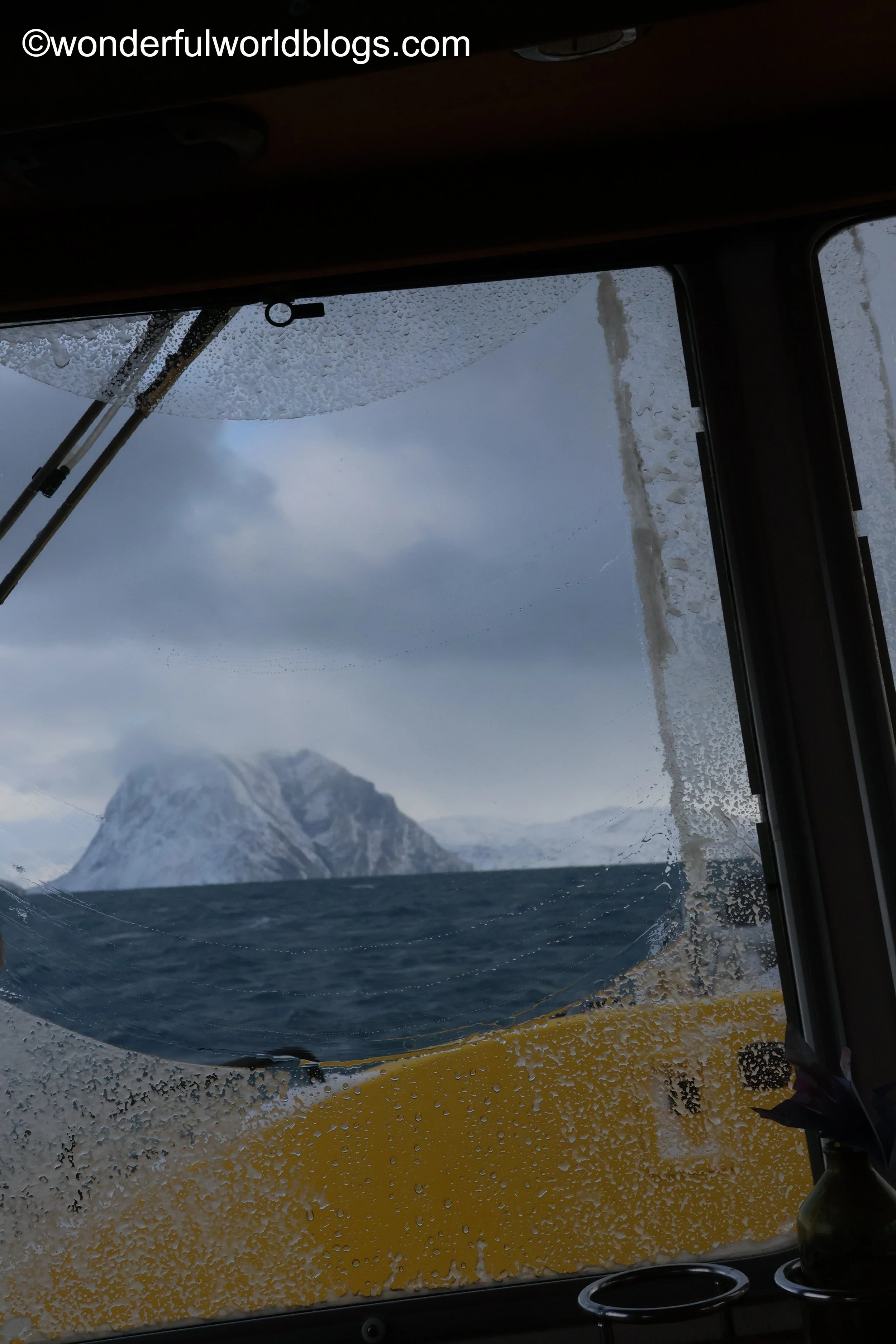 Boat on Nuuk Fjord Greenland