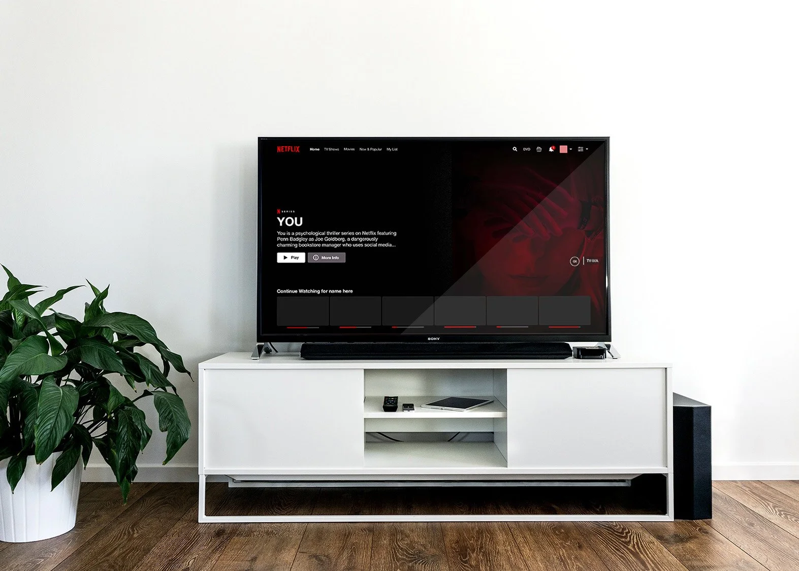 Netflix Banner TV Mockup