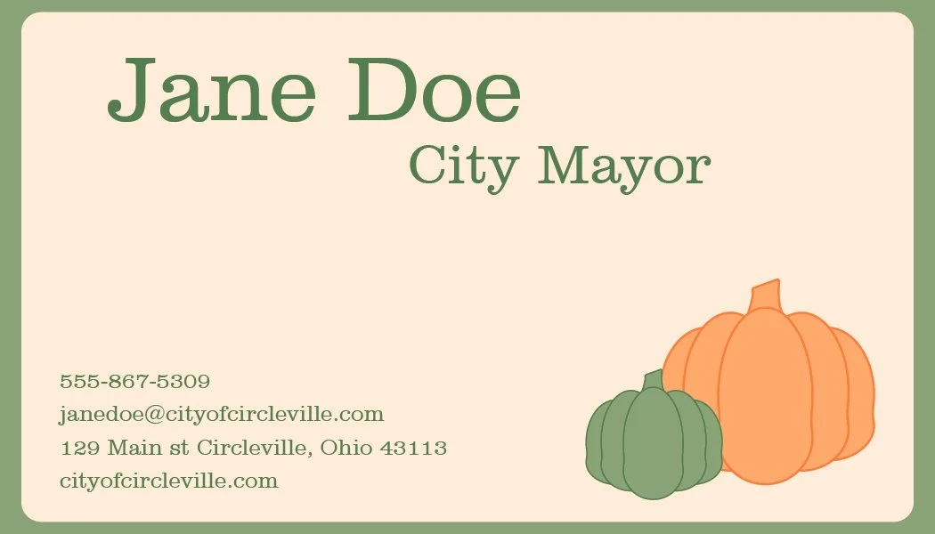 Business Card Version Front One