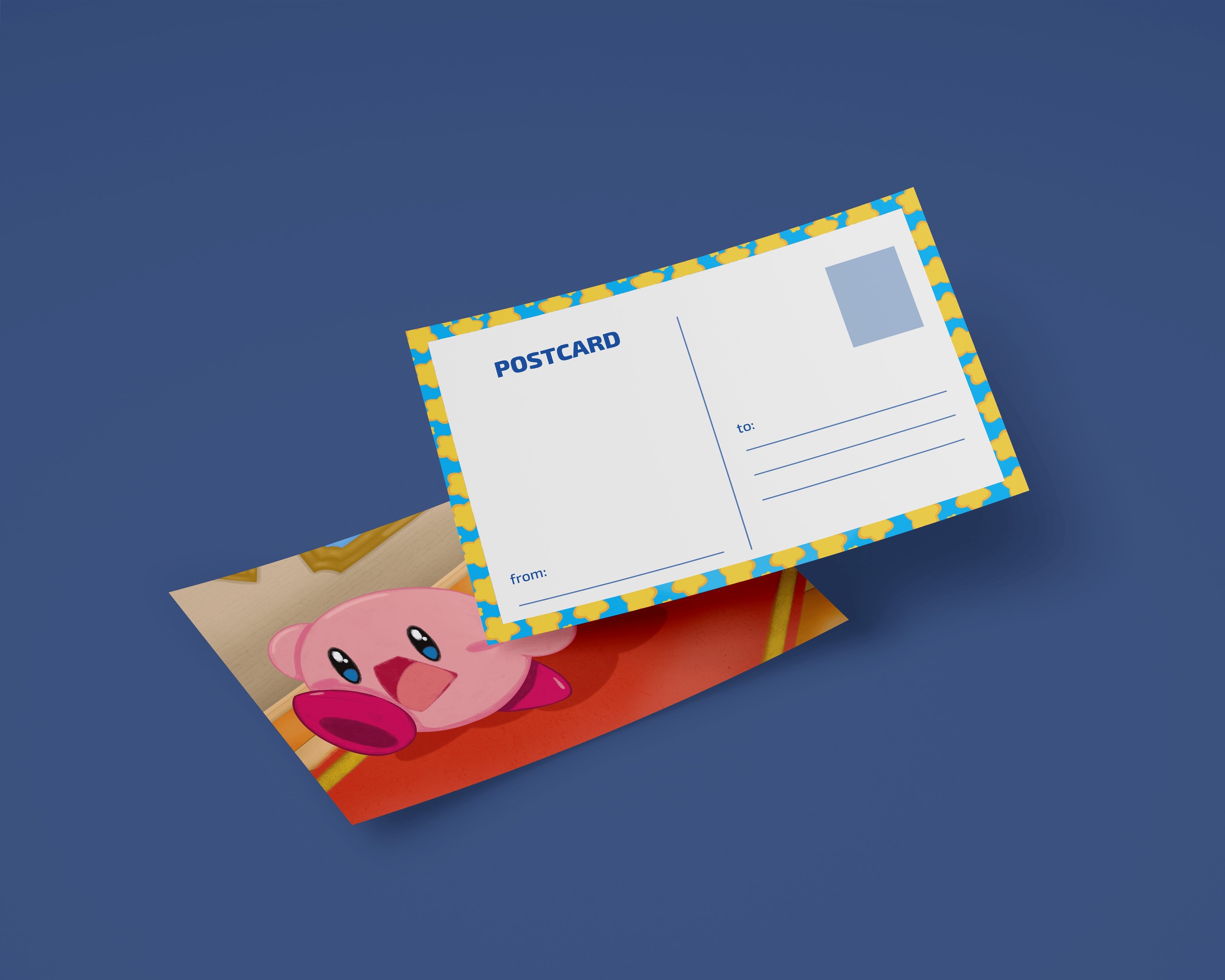 King Dedede Post Card Mockup