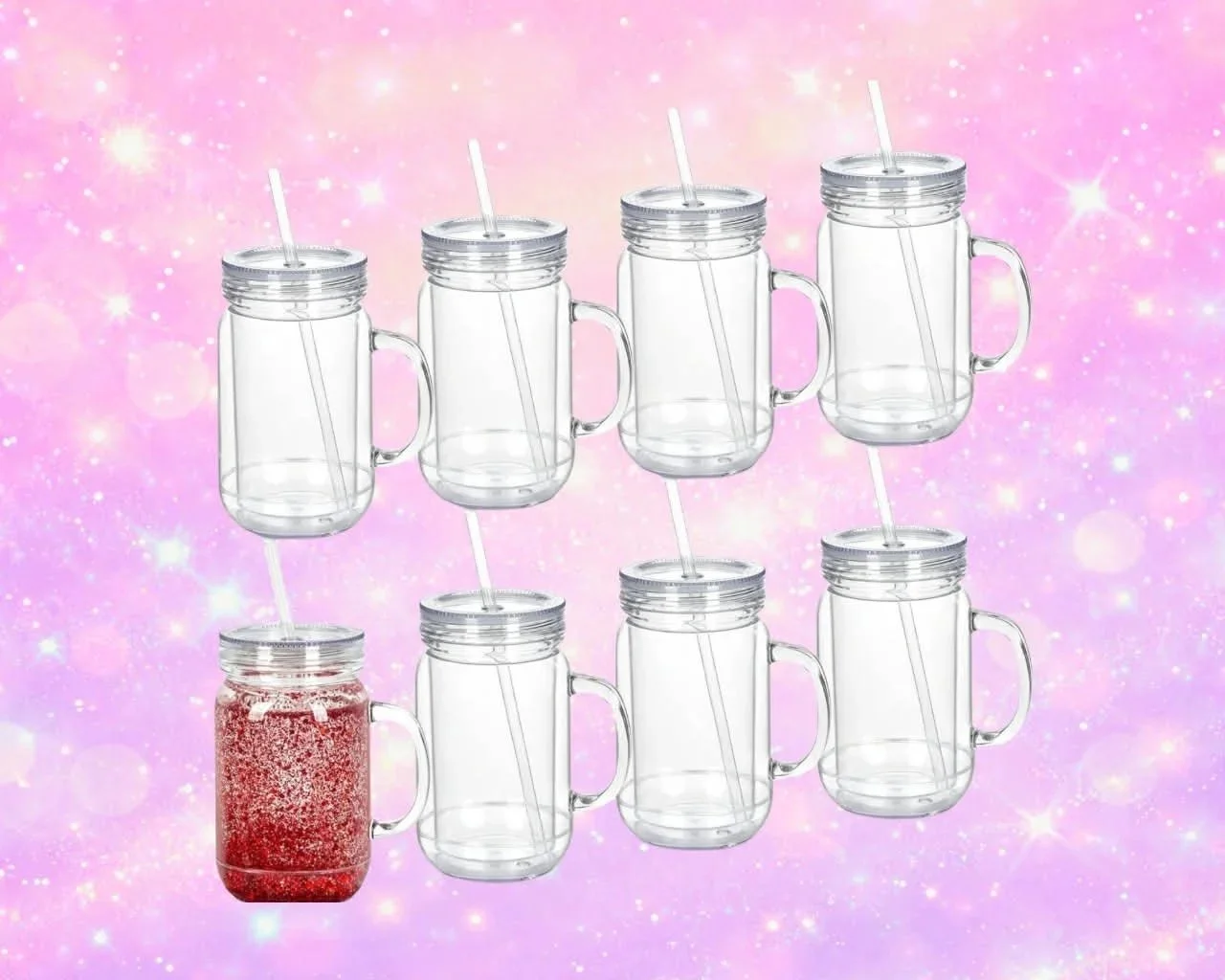 Plastic Mason Jar - 20oz