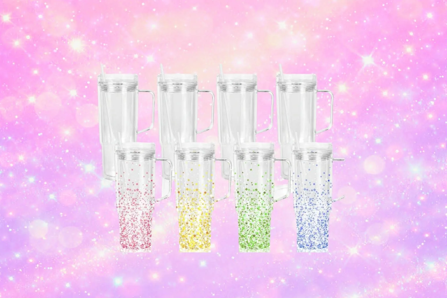 Plastic with a handle - 40oz