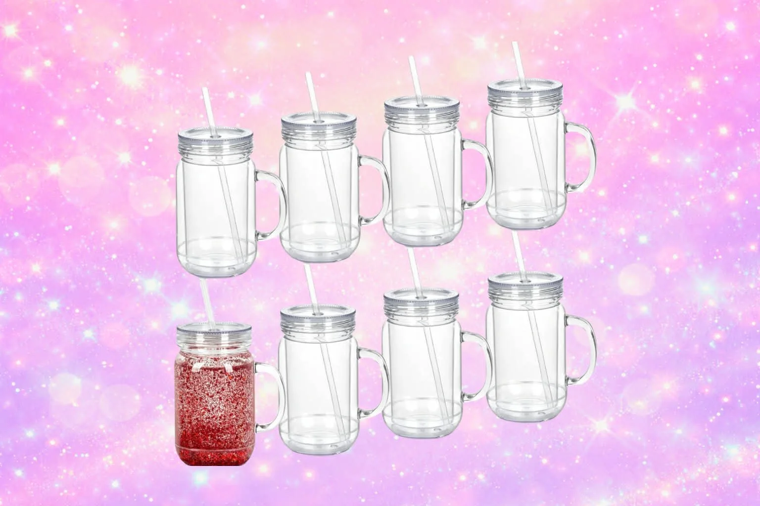 Plastic Mason Jar - 20oz