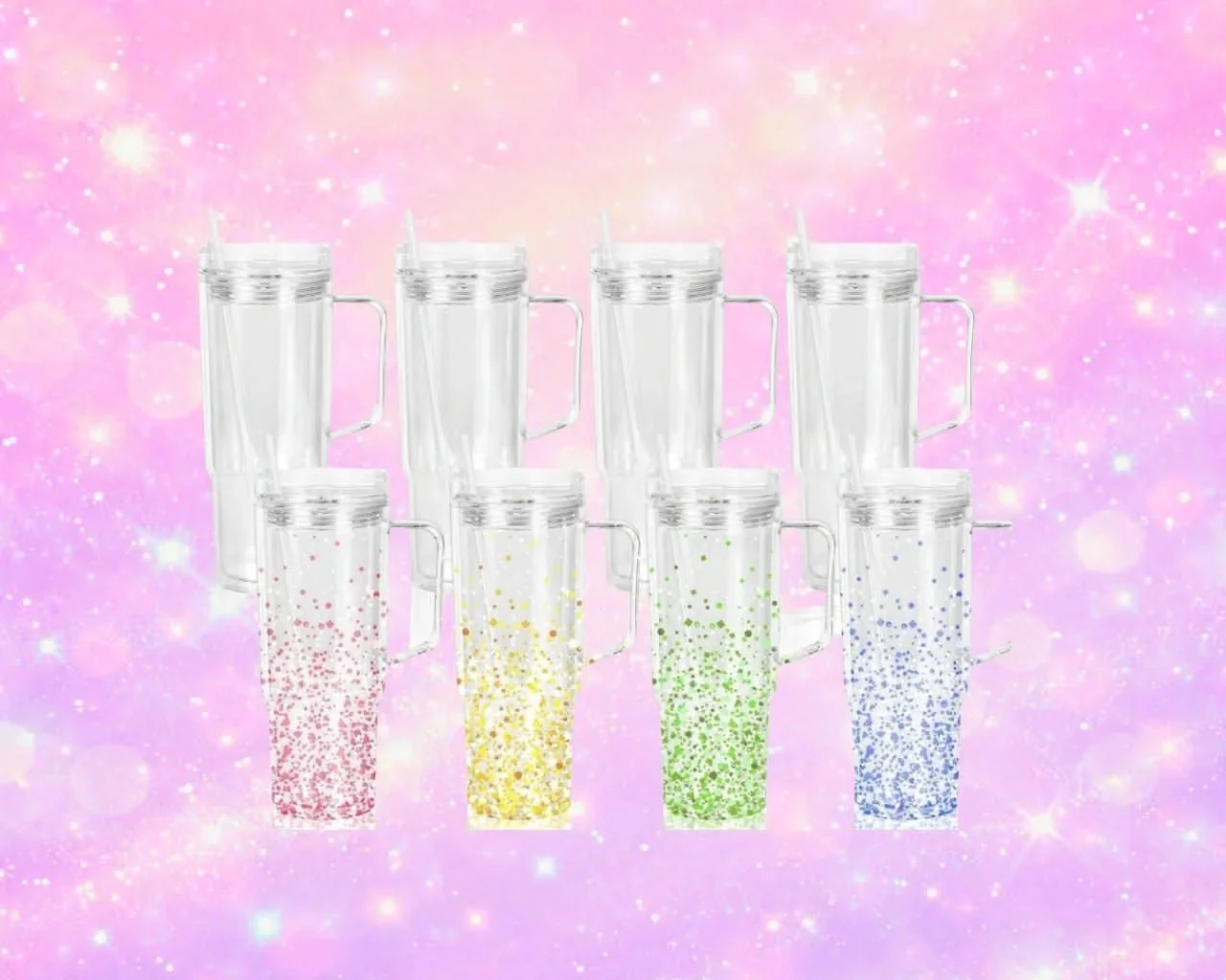 Plastic with a handle - 40oz