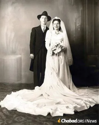 The Hechts at their wedding.