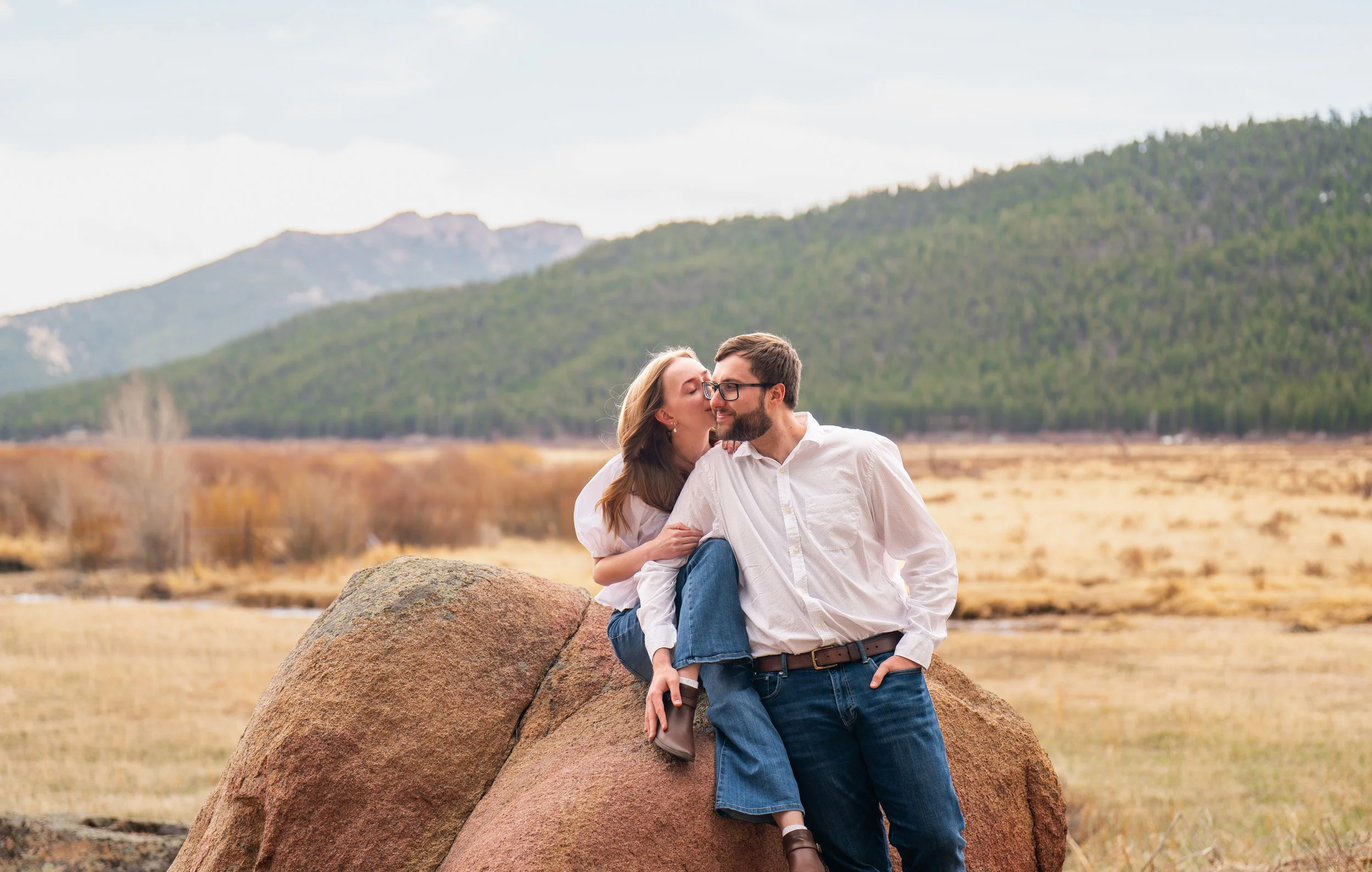 Cailey &amp; Phill | Cub Lake Trailhead Engagement Session