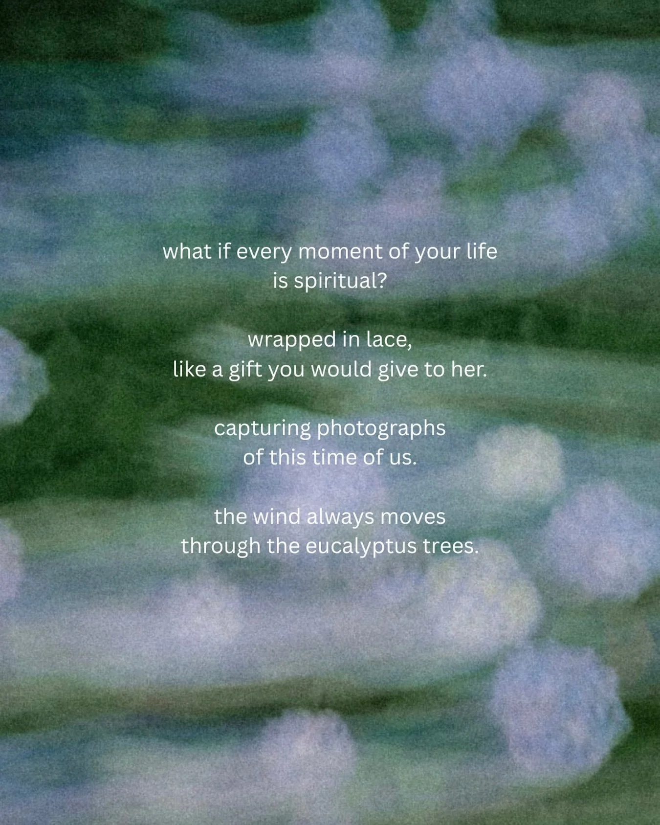 reflections in romantic verse ~ i had the time of my life this weekend and have relived it many times since in my mind. 

~ spring solstice this year ~ 

i felt it leave&mdash;
the second guesses,
the anxiety resting under my tongue.
i felt it flow o