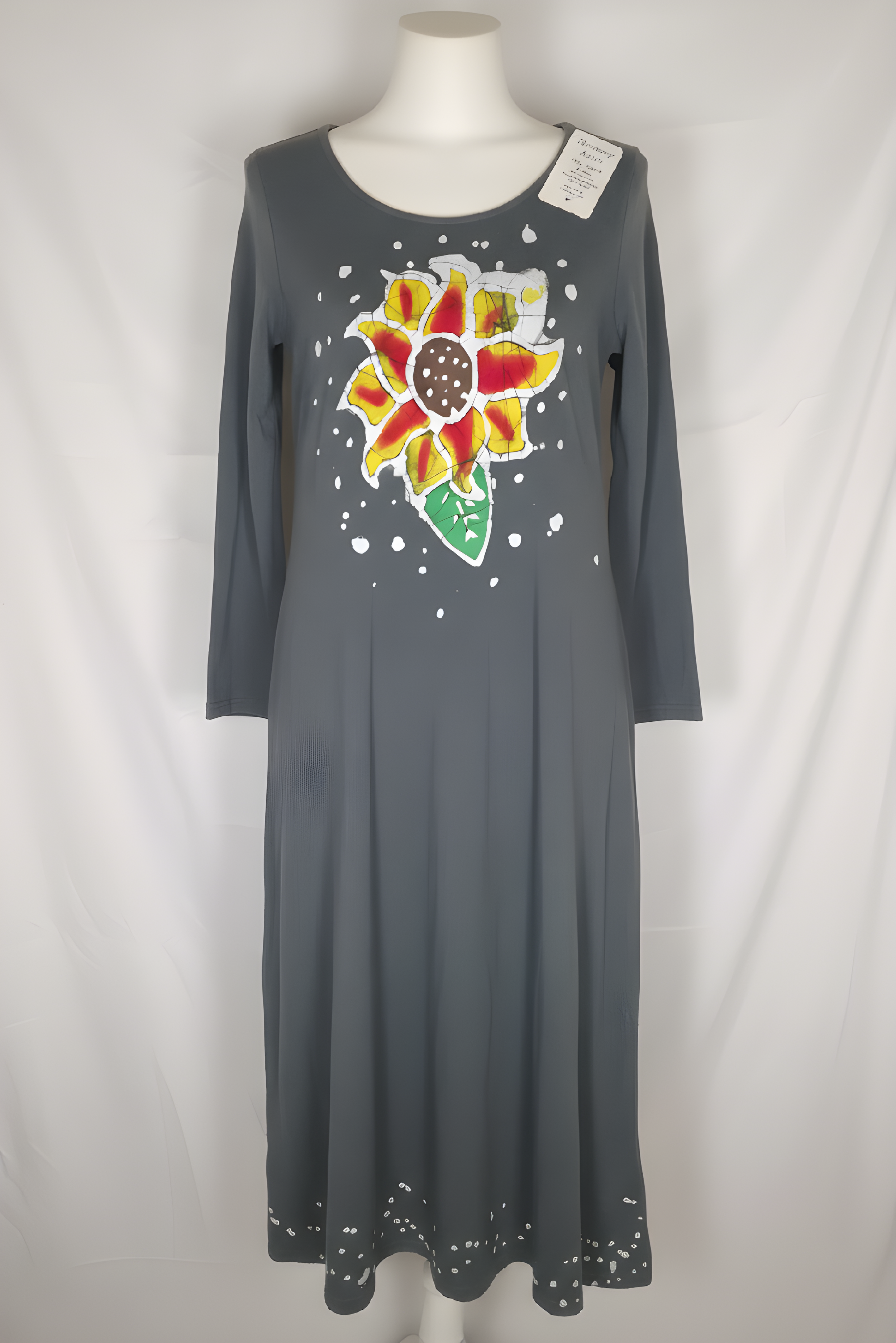 Sunflower Long Sleeve Long Play Dress Medium Green