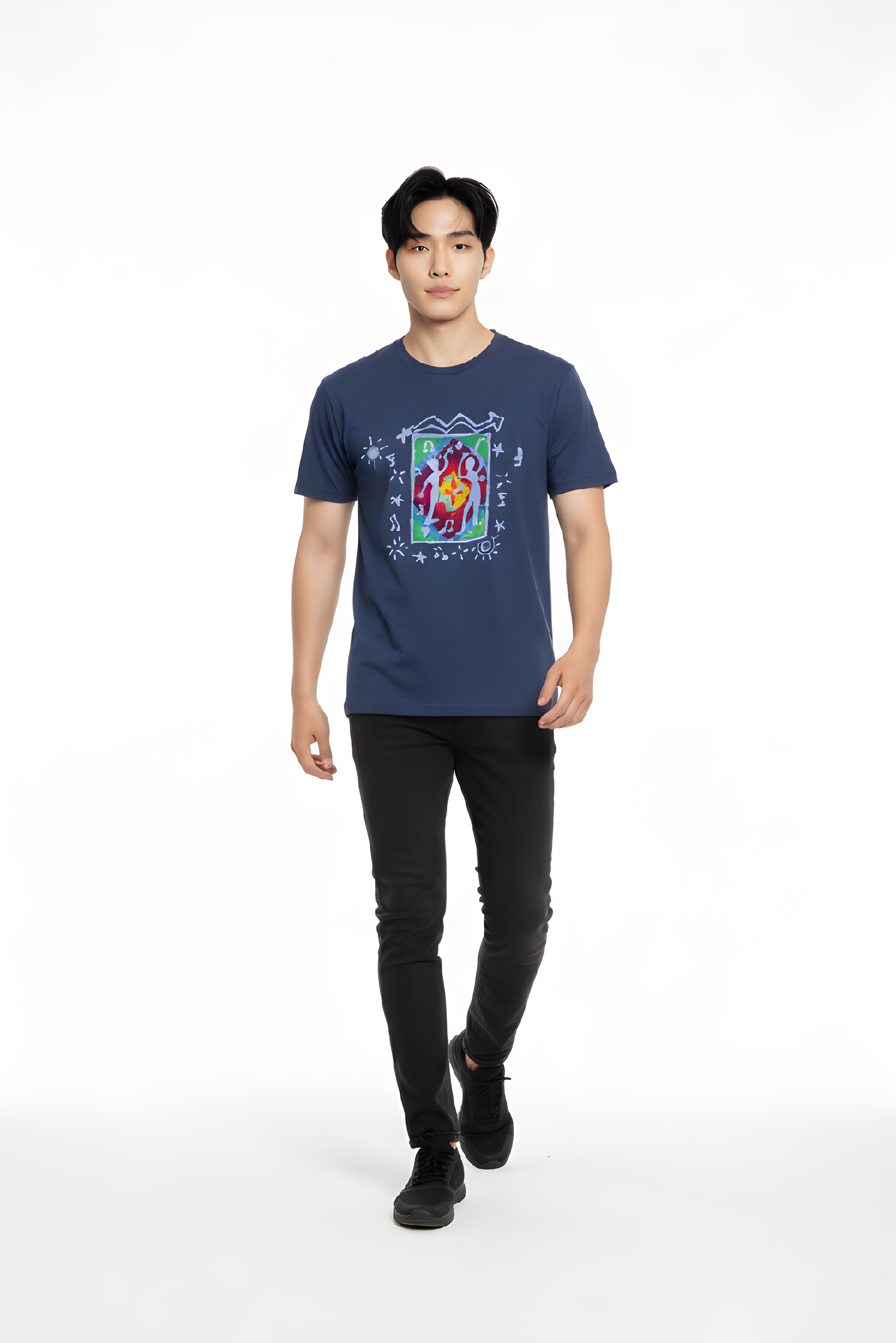 Dancing People  Unisex Short Sleeve T-Shirt X-Large