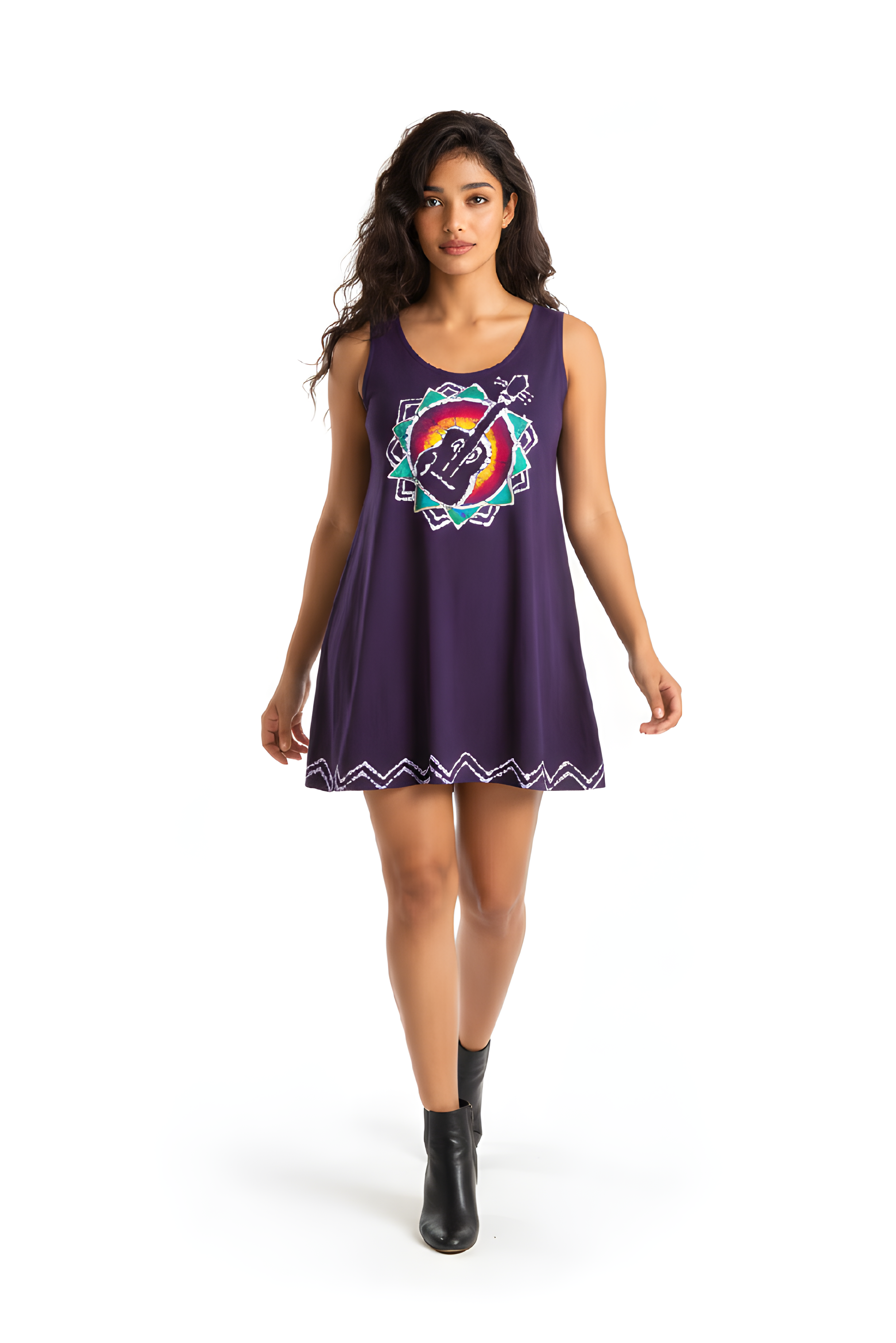 Guitar Tank Play Dress XL Purple