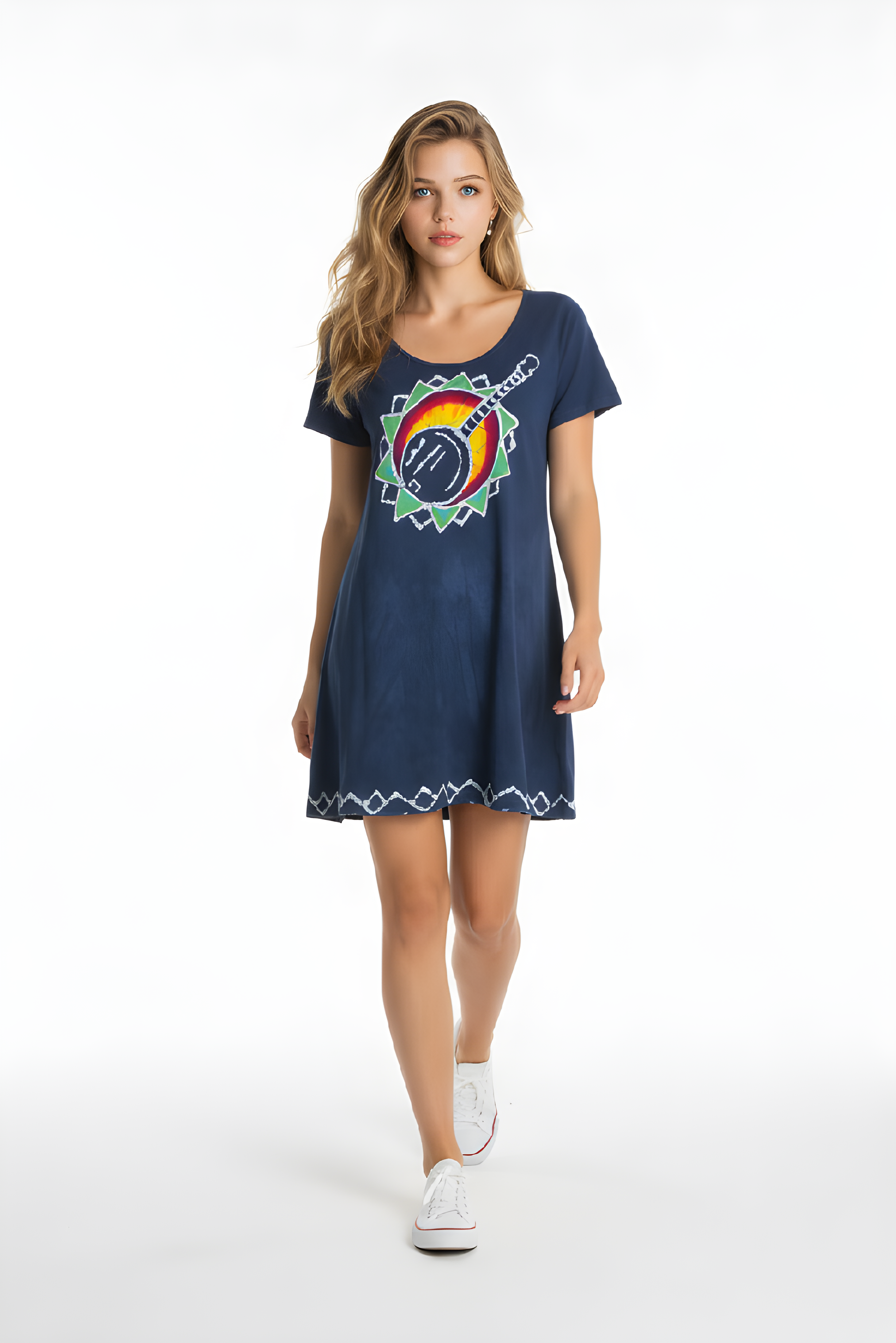 Banjo Short Sleeve Play Dress Small