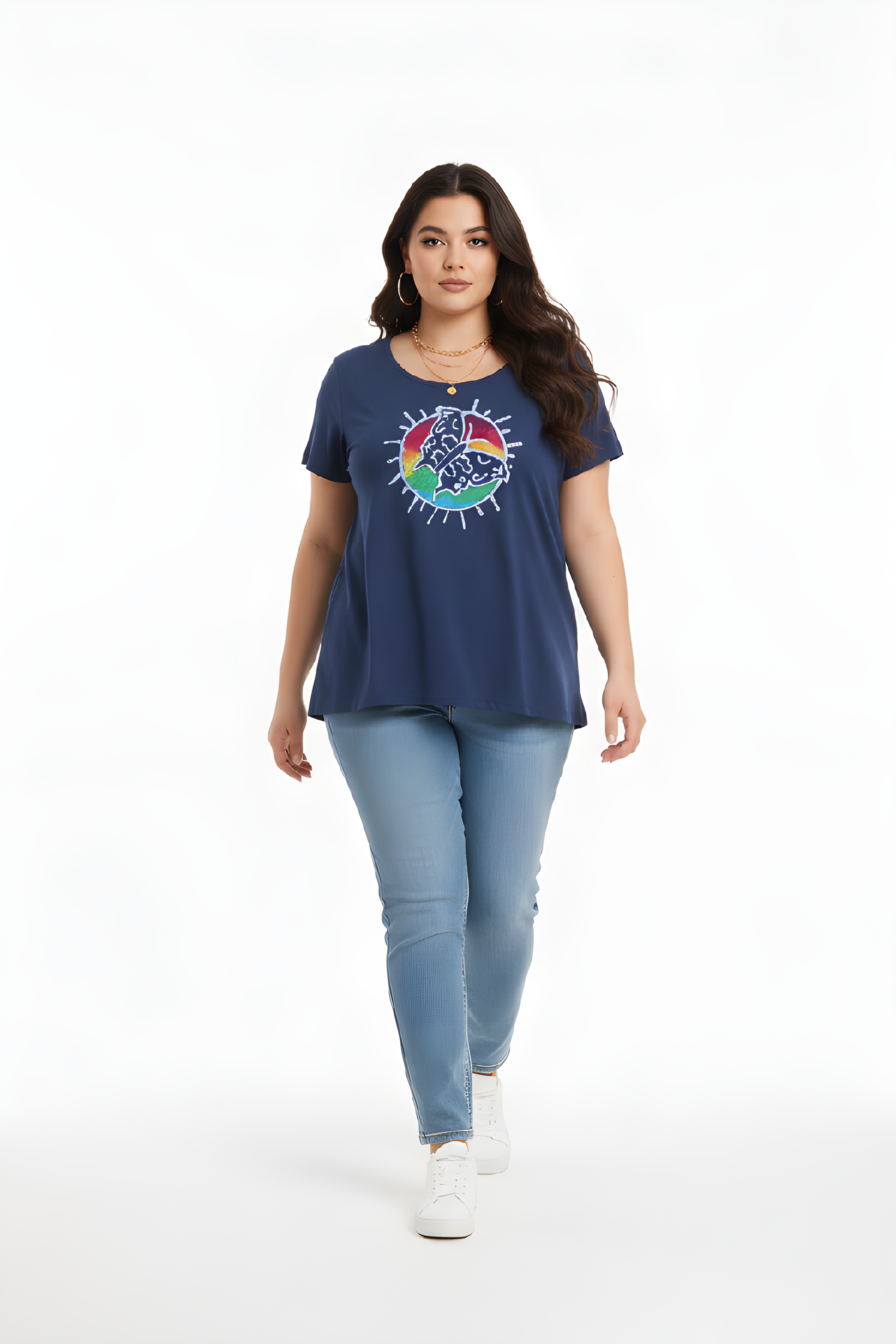 Butterfly Short Sleeve Tunic X-Large