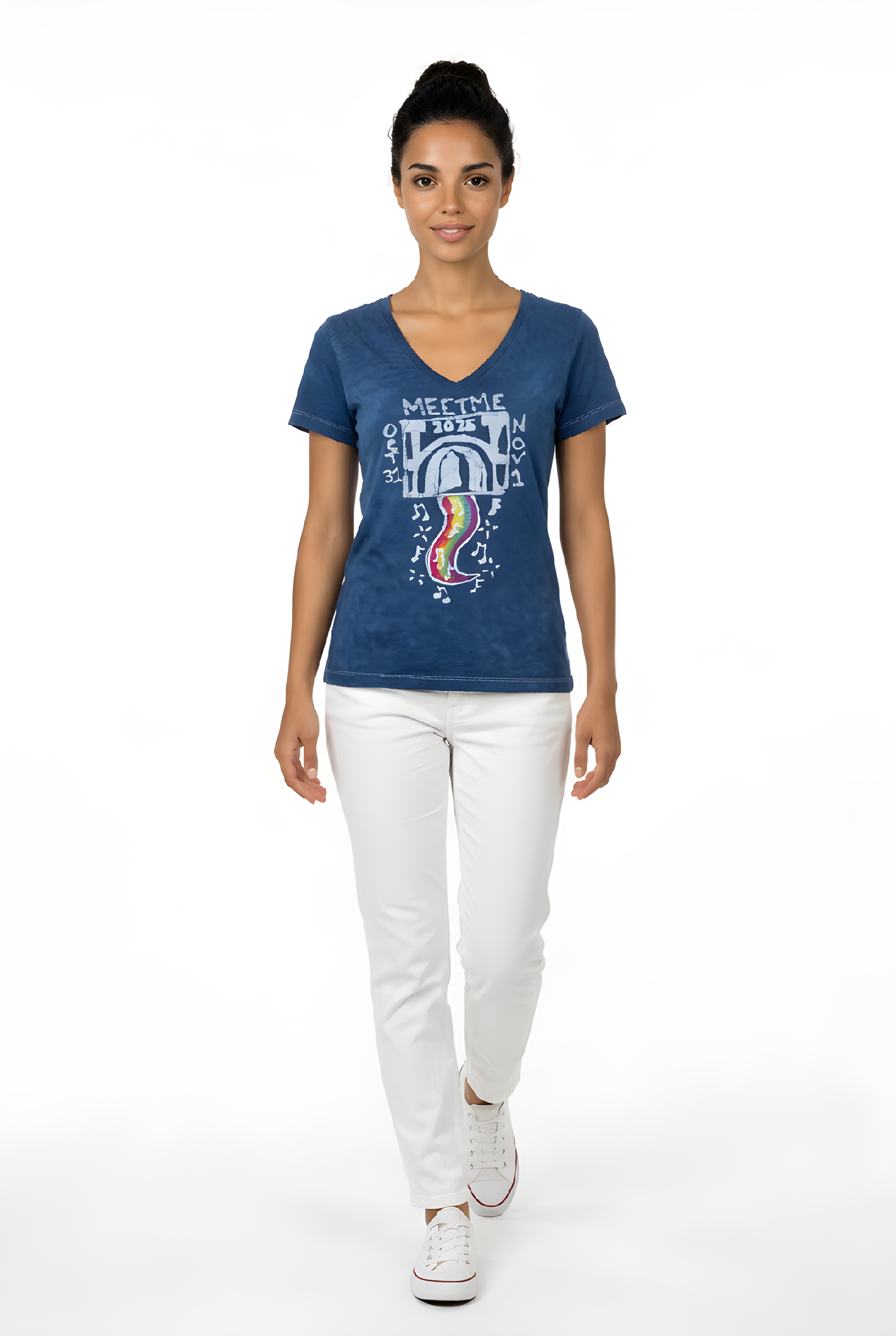 BillyWeen 2025  V-Neck Medium Blue