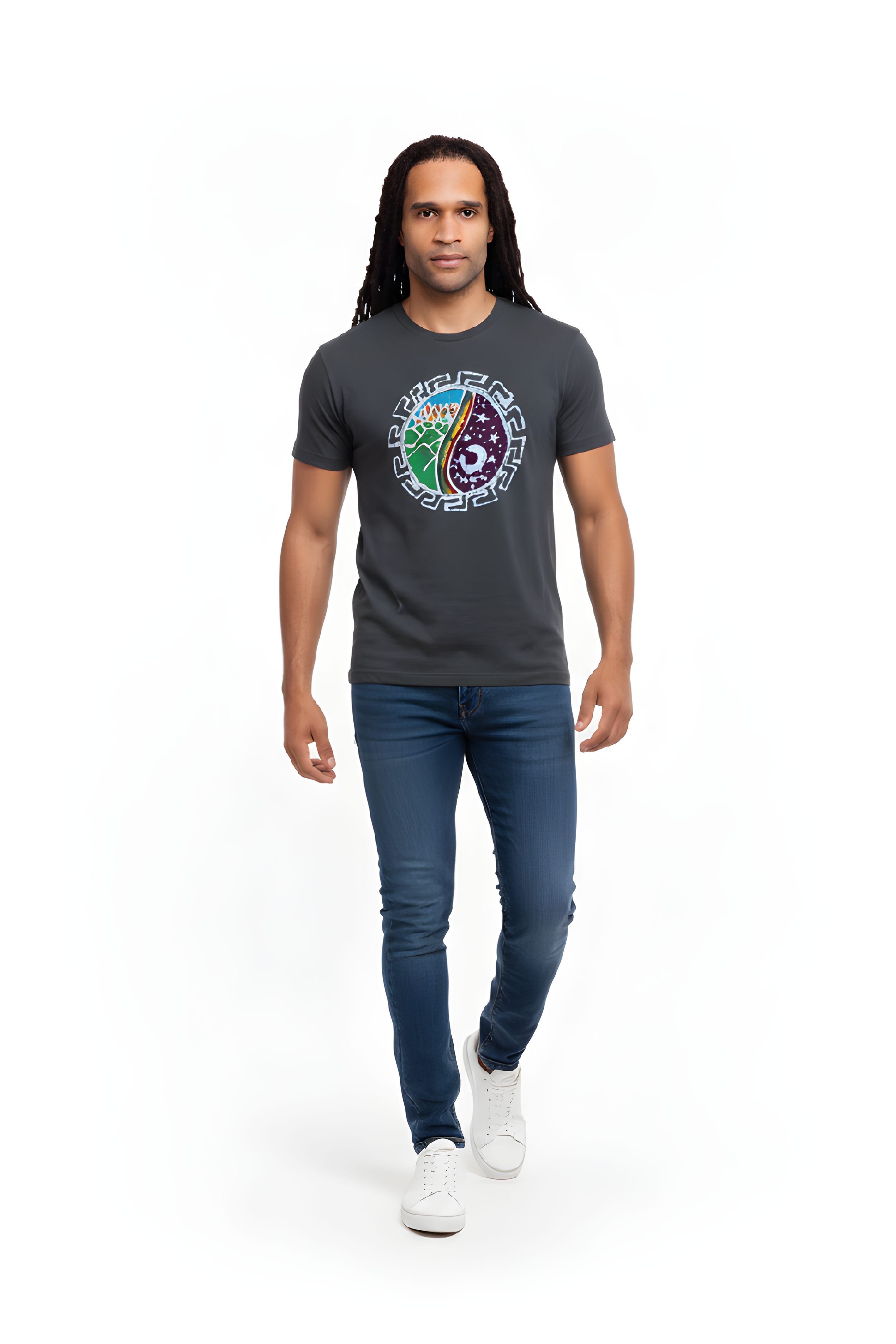 Yin Yang Mountain Unisex Short Sleeve T-Shirt Large