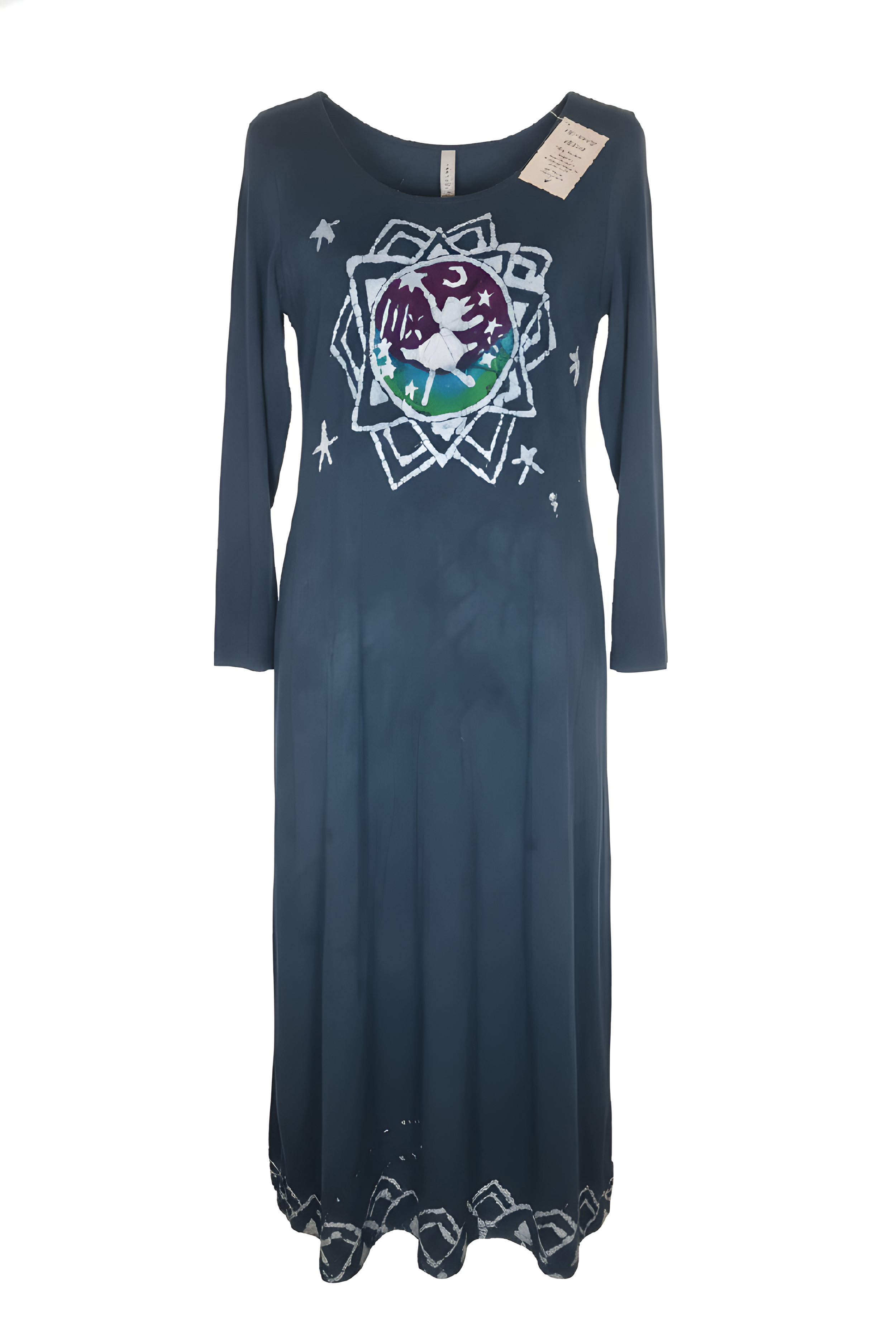 Dancing Girl Long Sleeve Long Play Dress Medium Blue