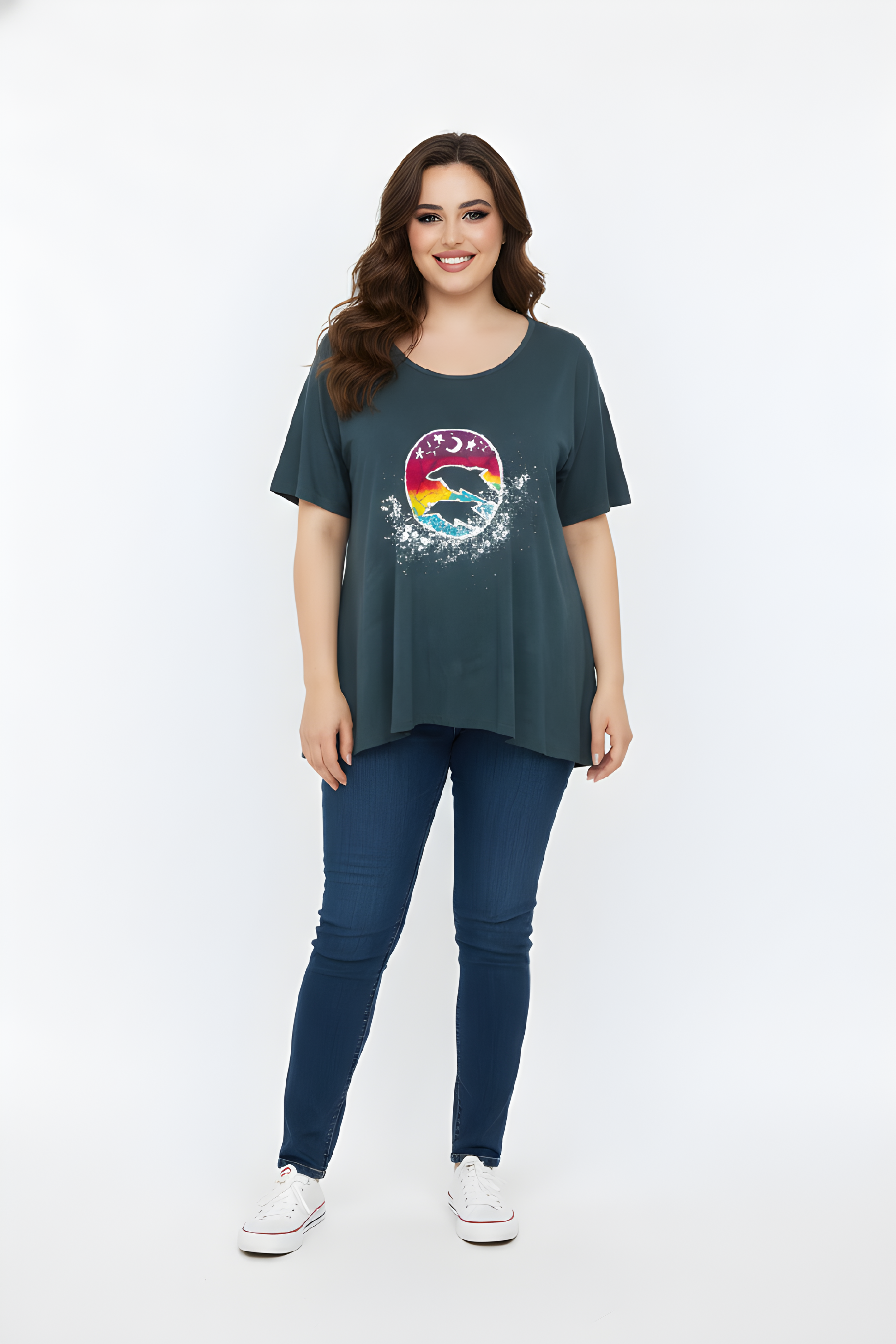 Dolphins Tunic Shirt 3XL