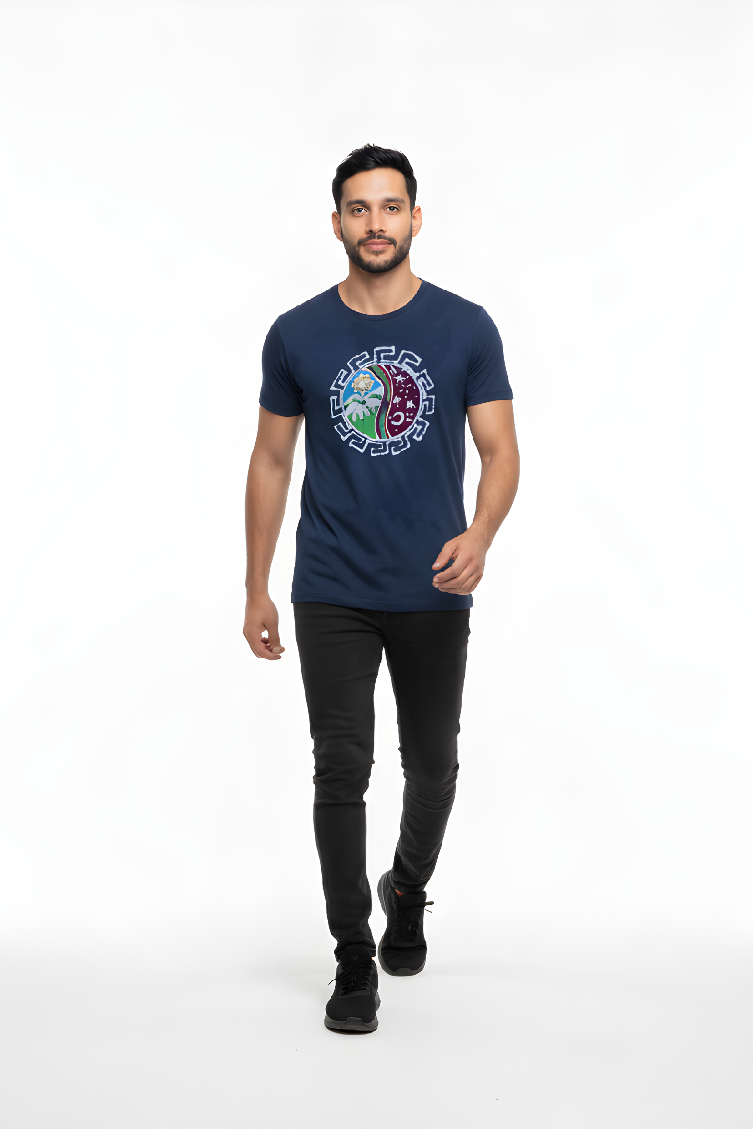 Yin Yang Mountains Unisex Short Sleeve T-Shirt Small