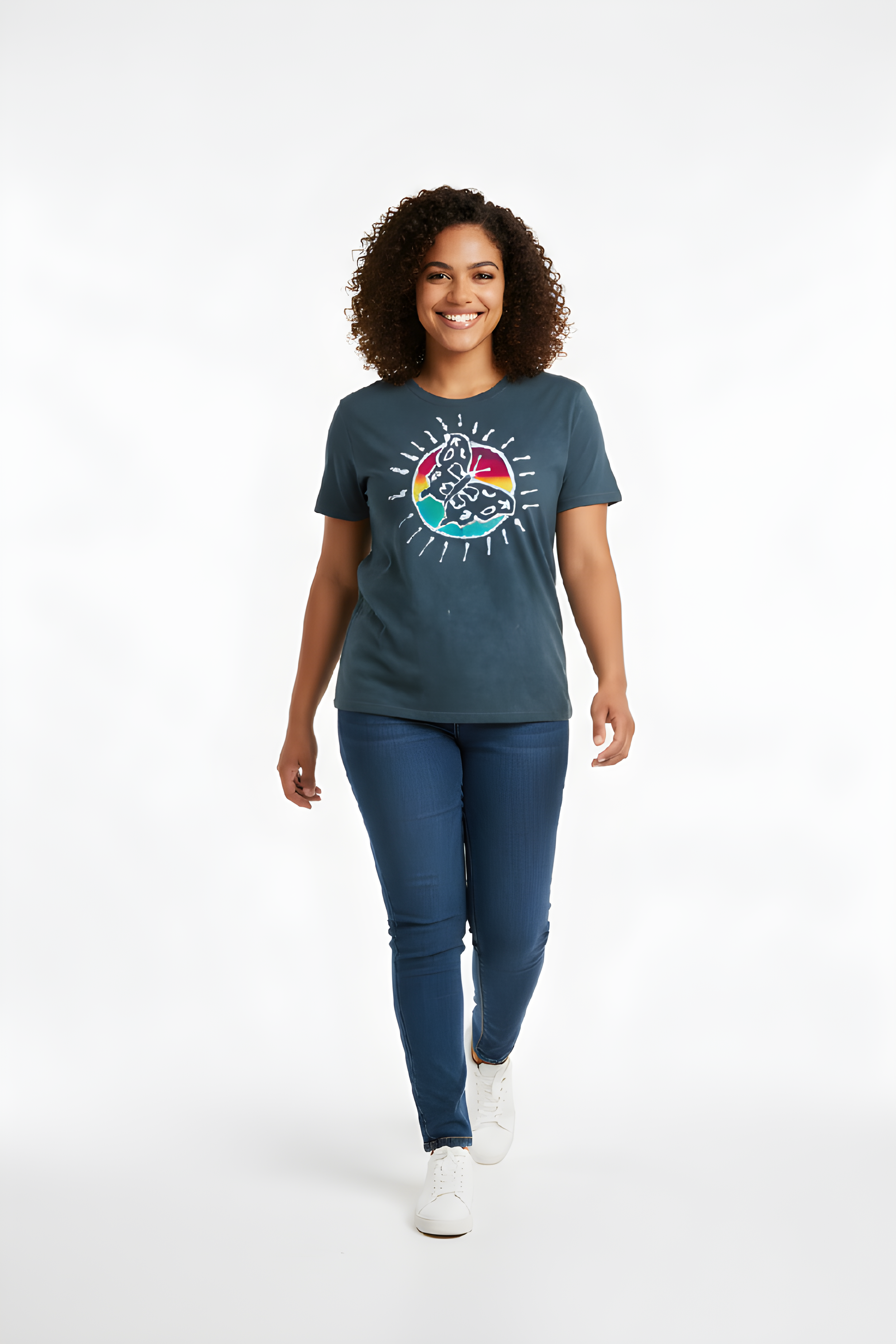 Butterfly Unisex Short Sleeve T-Shirt Small Green