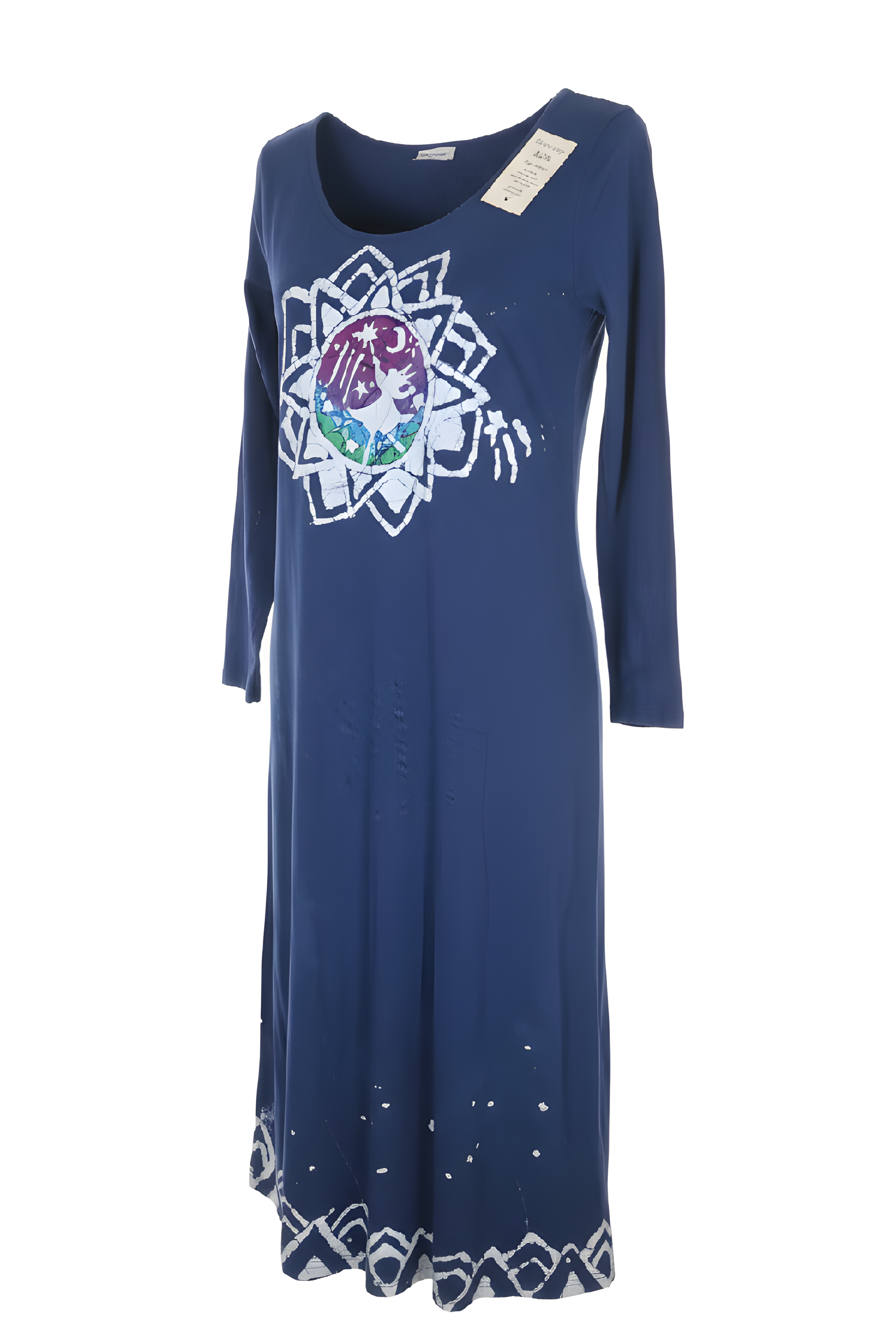 Dancing Girl Long Sleeve Long Play Dress Large Blue