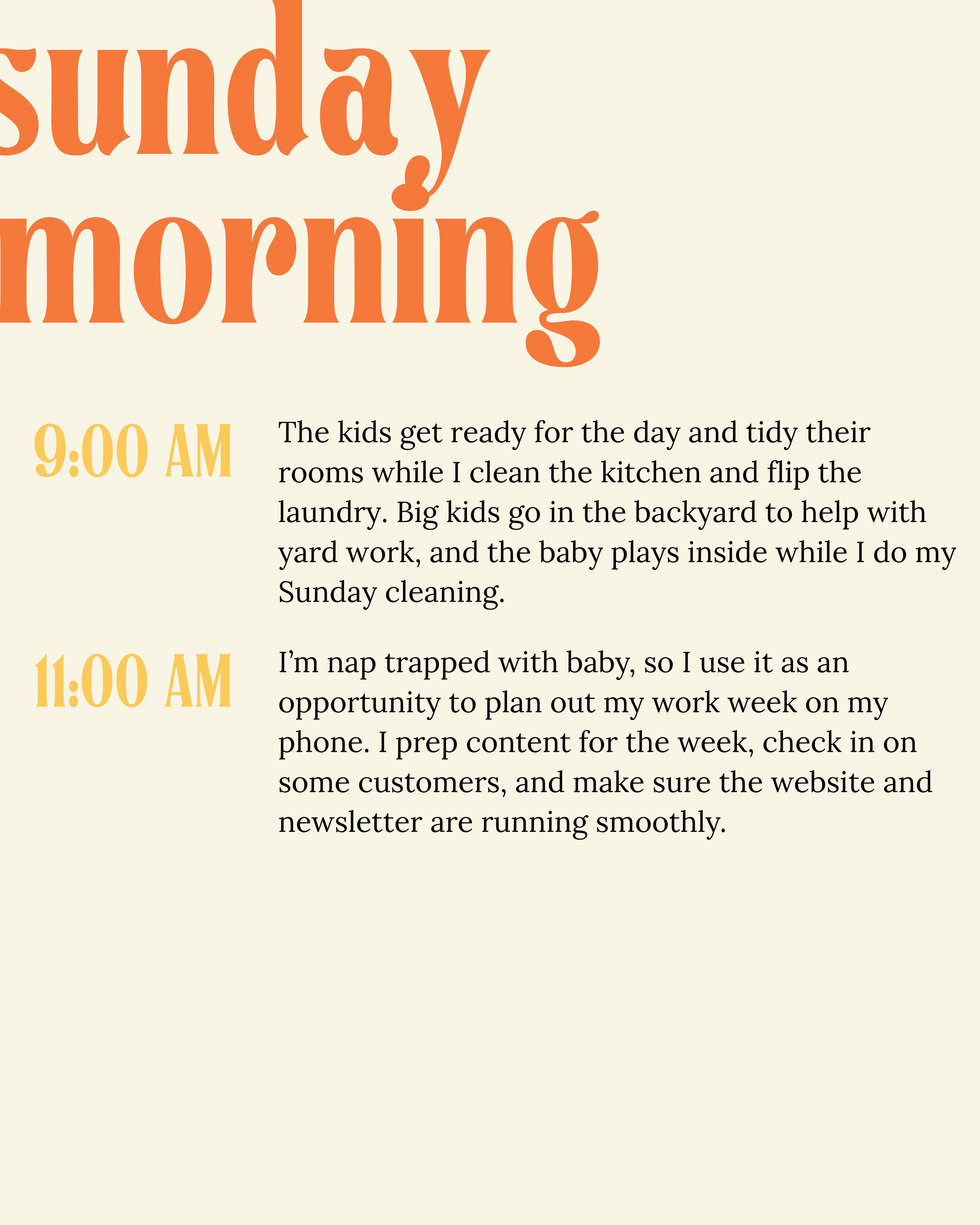 a low-screen weekend in the life