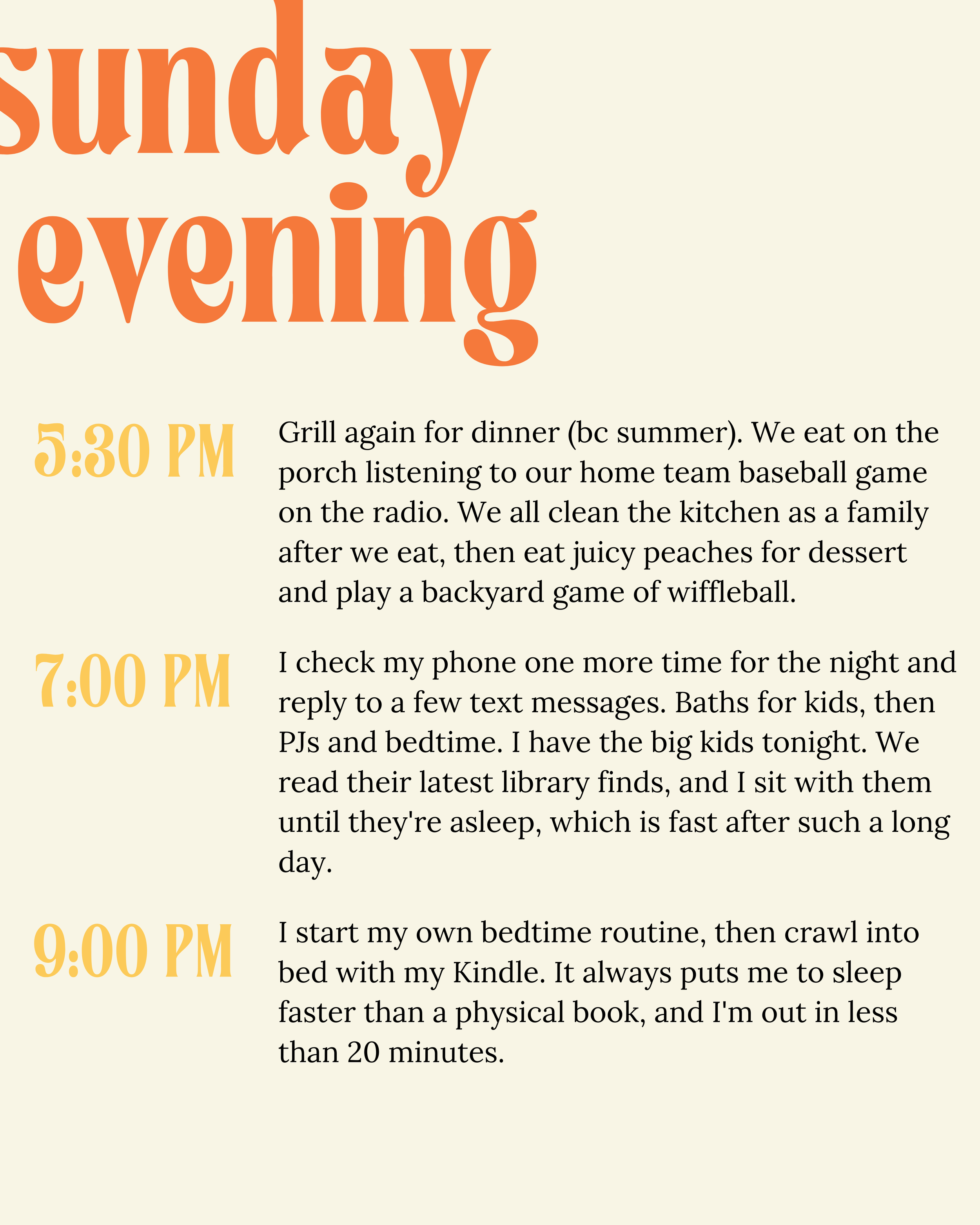 a low-screen weekend in the life