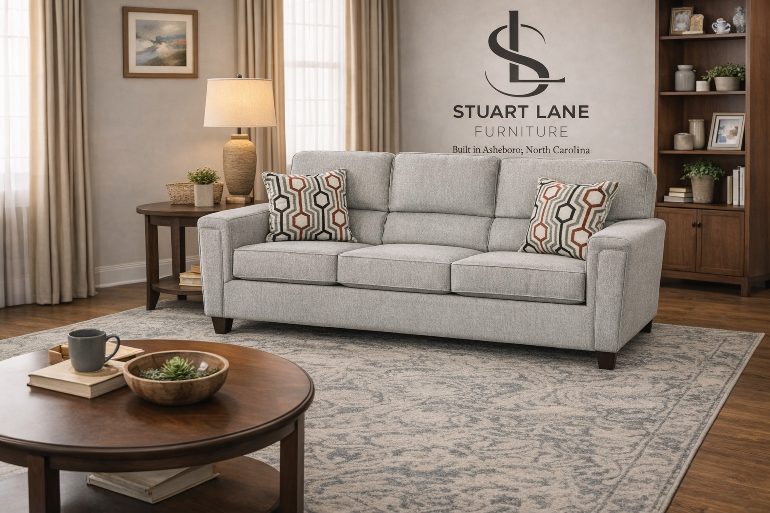 SLF3015-04 Sofa Sleeper  "Dante Concrete" fabric sofa sleeper, available in queen or full pullout beds. Features is a durable, soft-to-the-touch "Concrete" (grey) chenille fabric made of 100% polyester. This material is known for being resistant to p