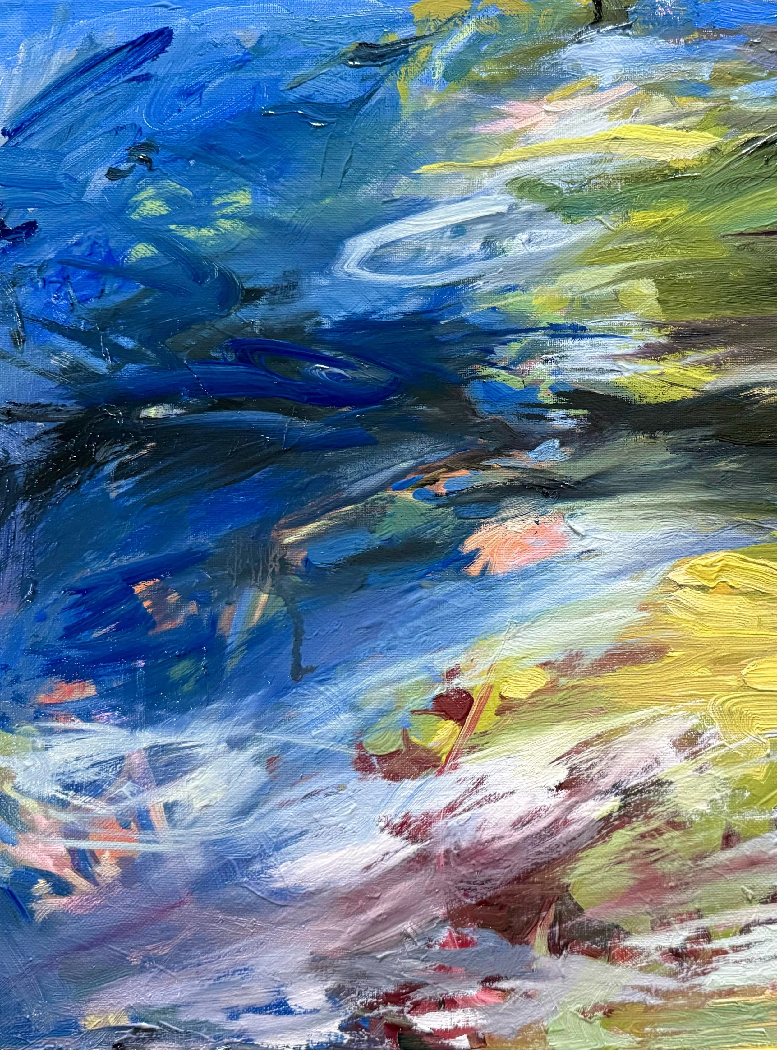 Backyard Pond, oil on canvas, 16x20