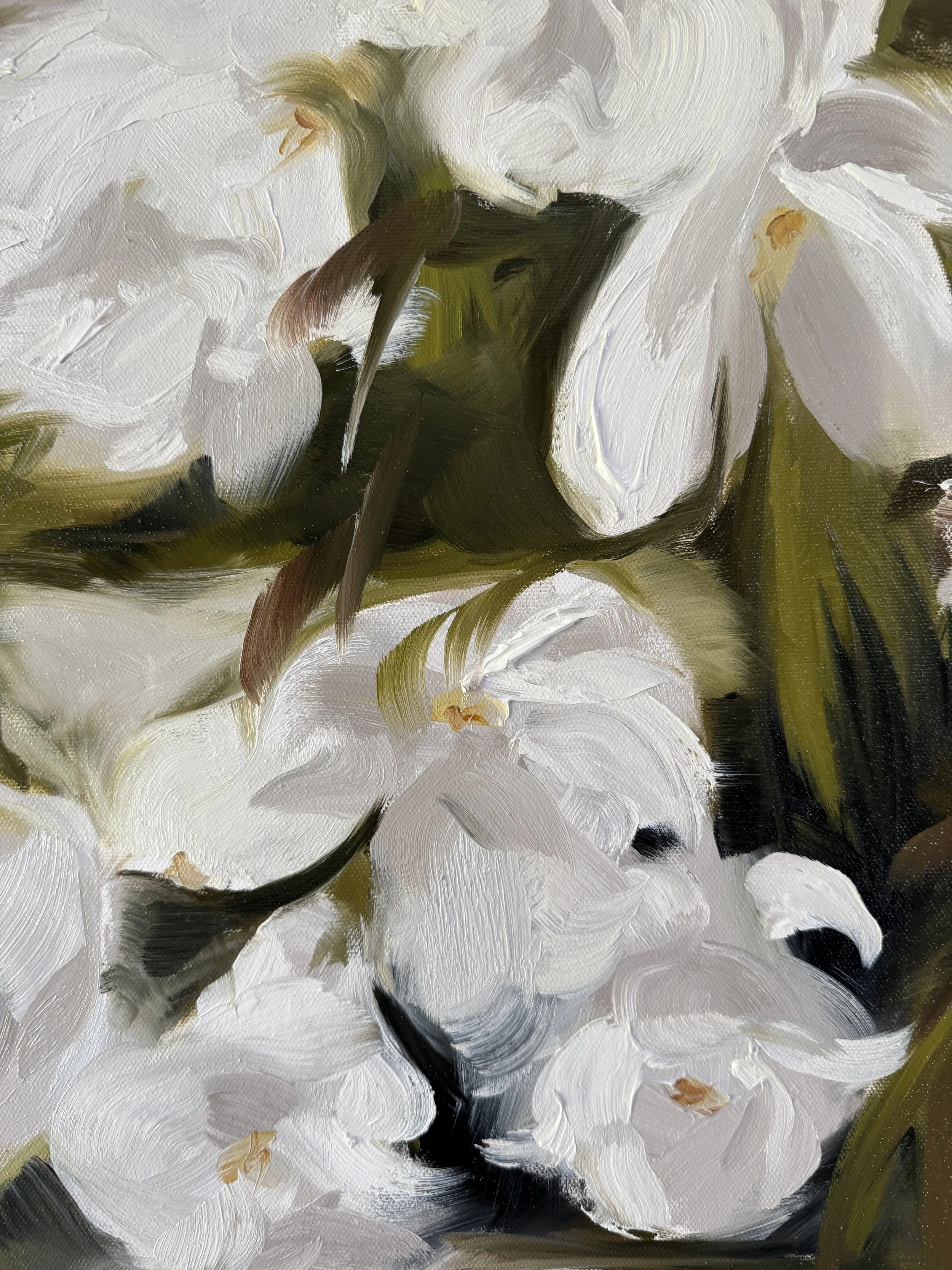 Rodin Peonies, oil on canvas, 24x35