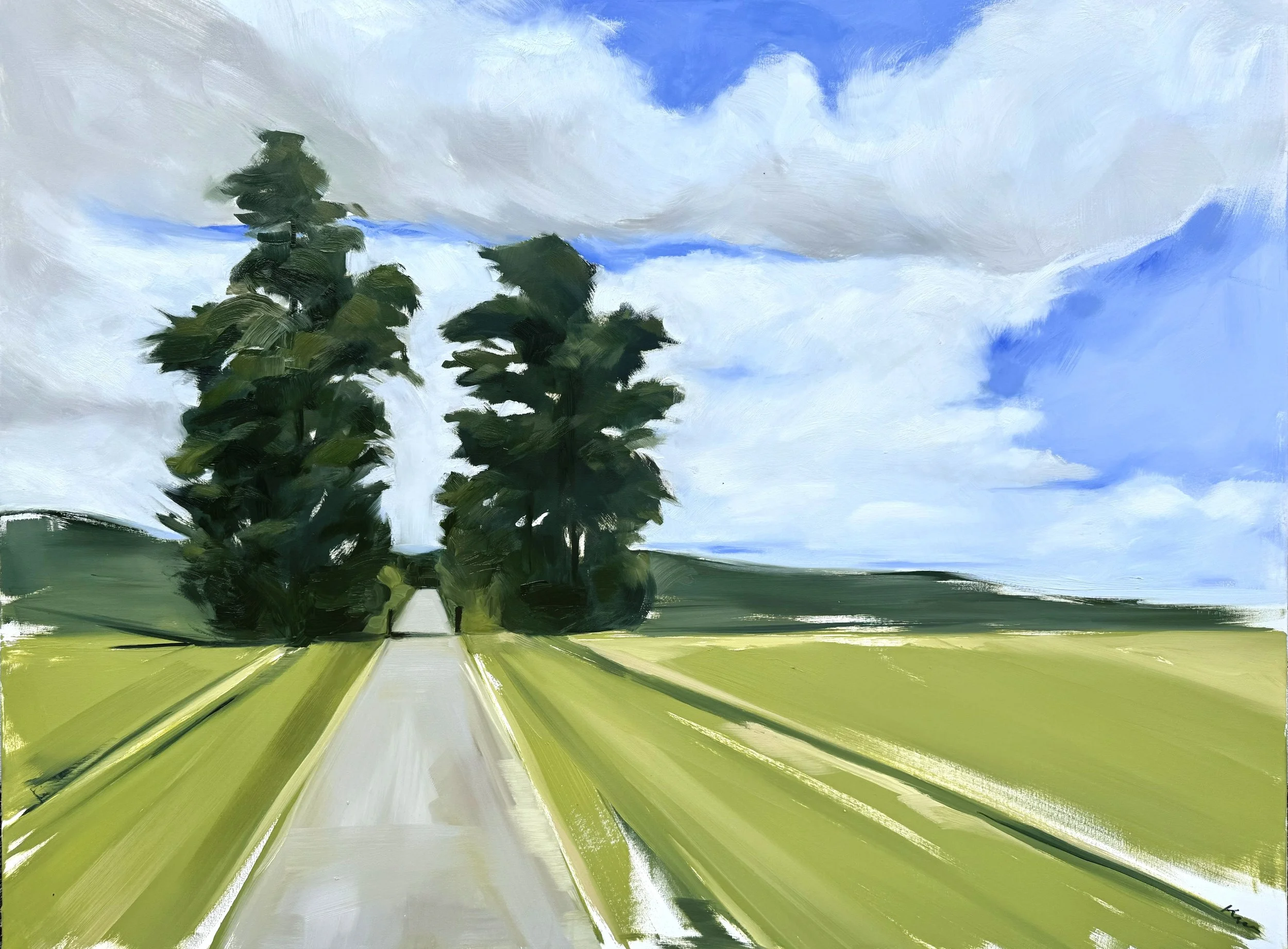 Snoqualmie Valley Trail, oil on canvas, 24 x36