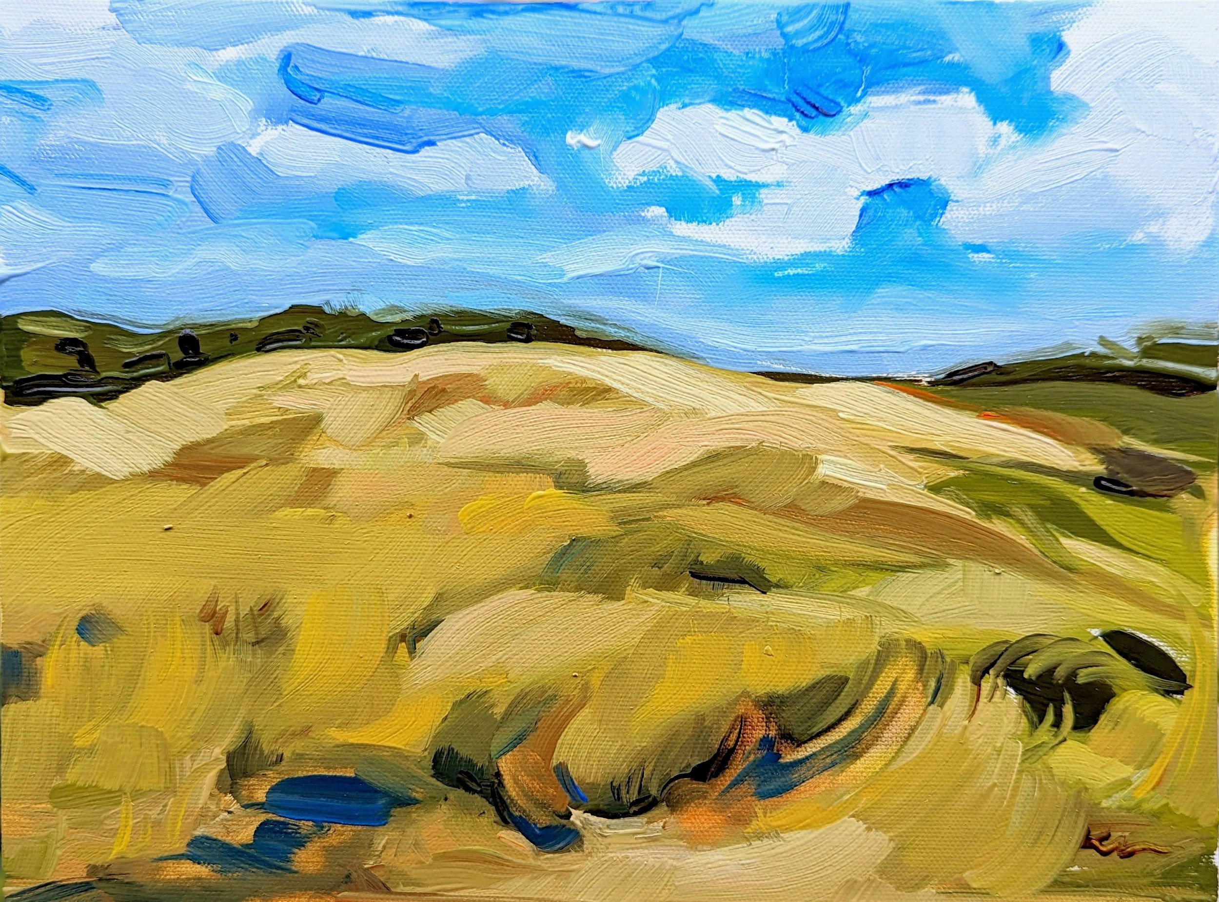 Virgina Beach, oil on canvas, 9x12