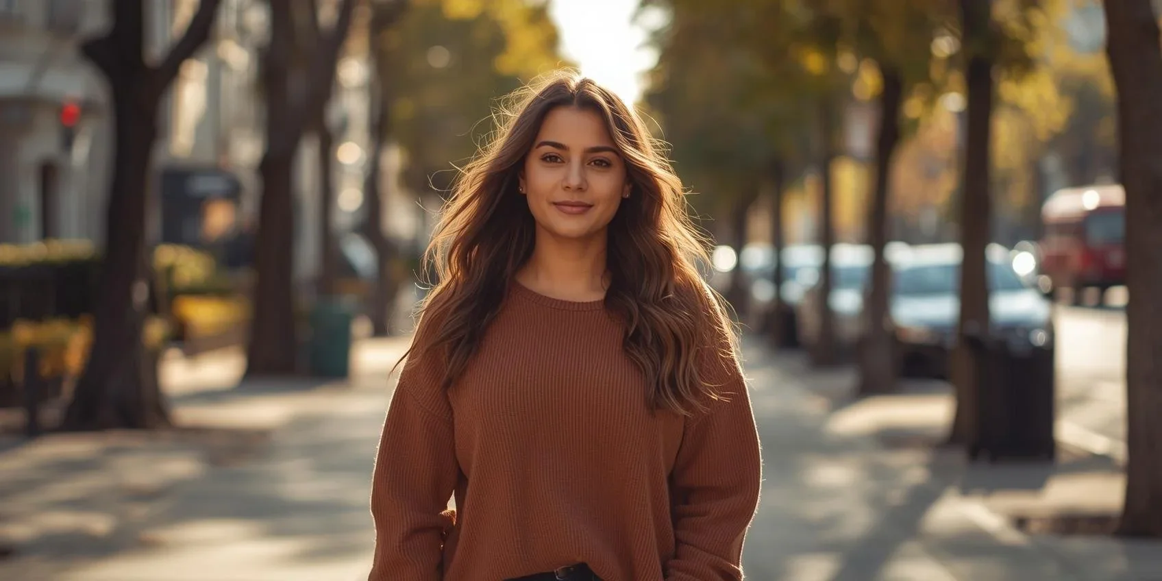 women walking confidently down the street because she got therapy for building self esteem in adults