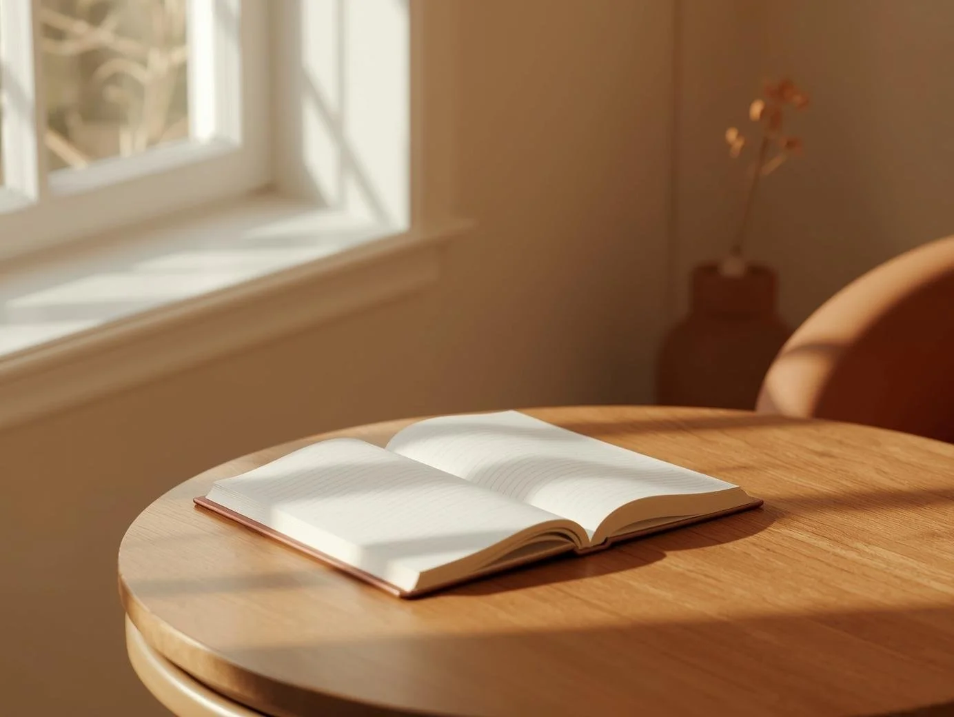 Notebook and soft light representing life transitions therapy support in Illinois.