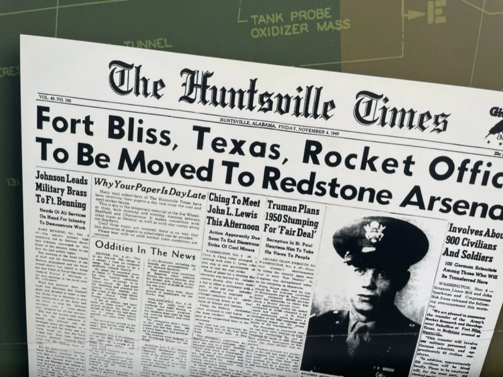The Huntsville Times front page, Friday, November 4, 1949