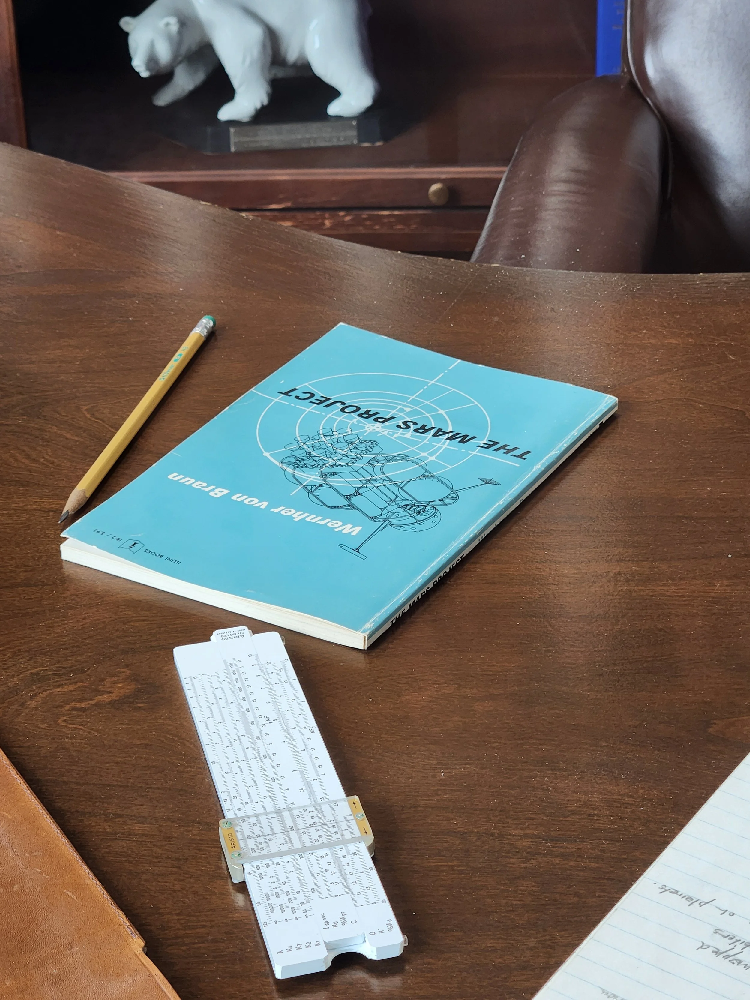 Werner von Braun's office recreation at U.S. Space & Rocket Center 