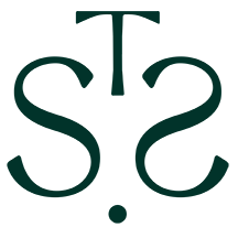 Stylized monogram logo with the letters S, T, and S arranged in a symmetrical design.