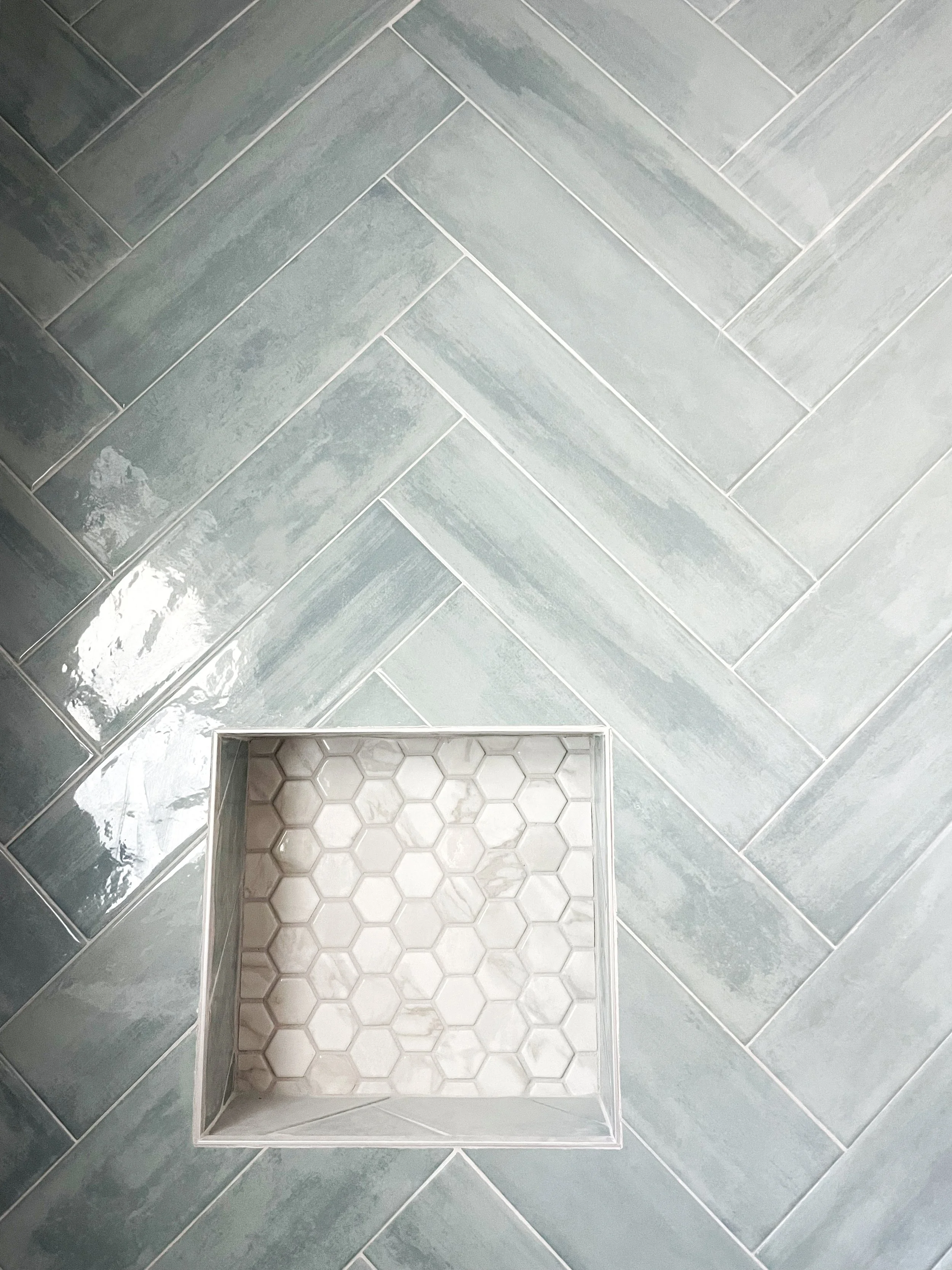 Tiled bathroom niche bathroom tile detail custom build